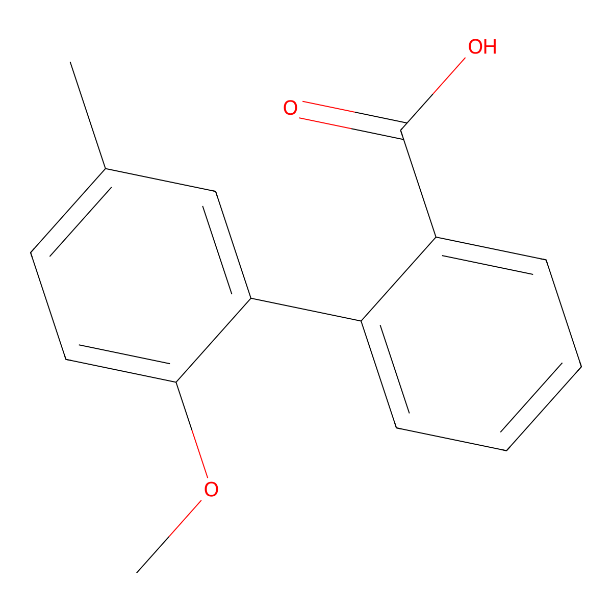 2-(2-Methoxy-5-methylphenyl)benzoic acid molecular structure, CAS 1181294-93-8