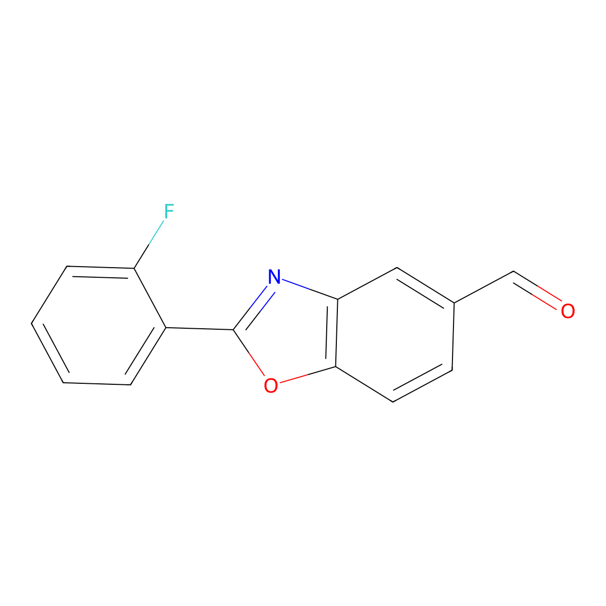 2-(2-Fluorophenyl)benzo[d]oxazole-5-carbaldehyde molecular structure, CAS 1181312-32-2