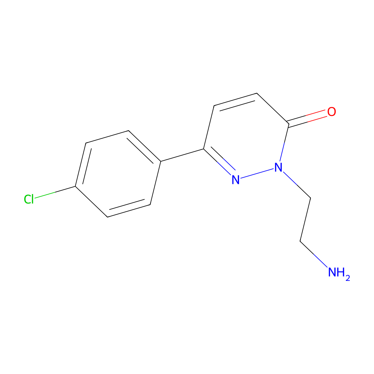 2-(2-aminoethyl)-6-(4-chlorophenyl)pyridazin-3(2H)-one molecular structure, CAS 1181312-69-5