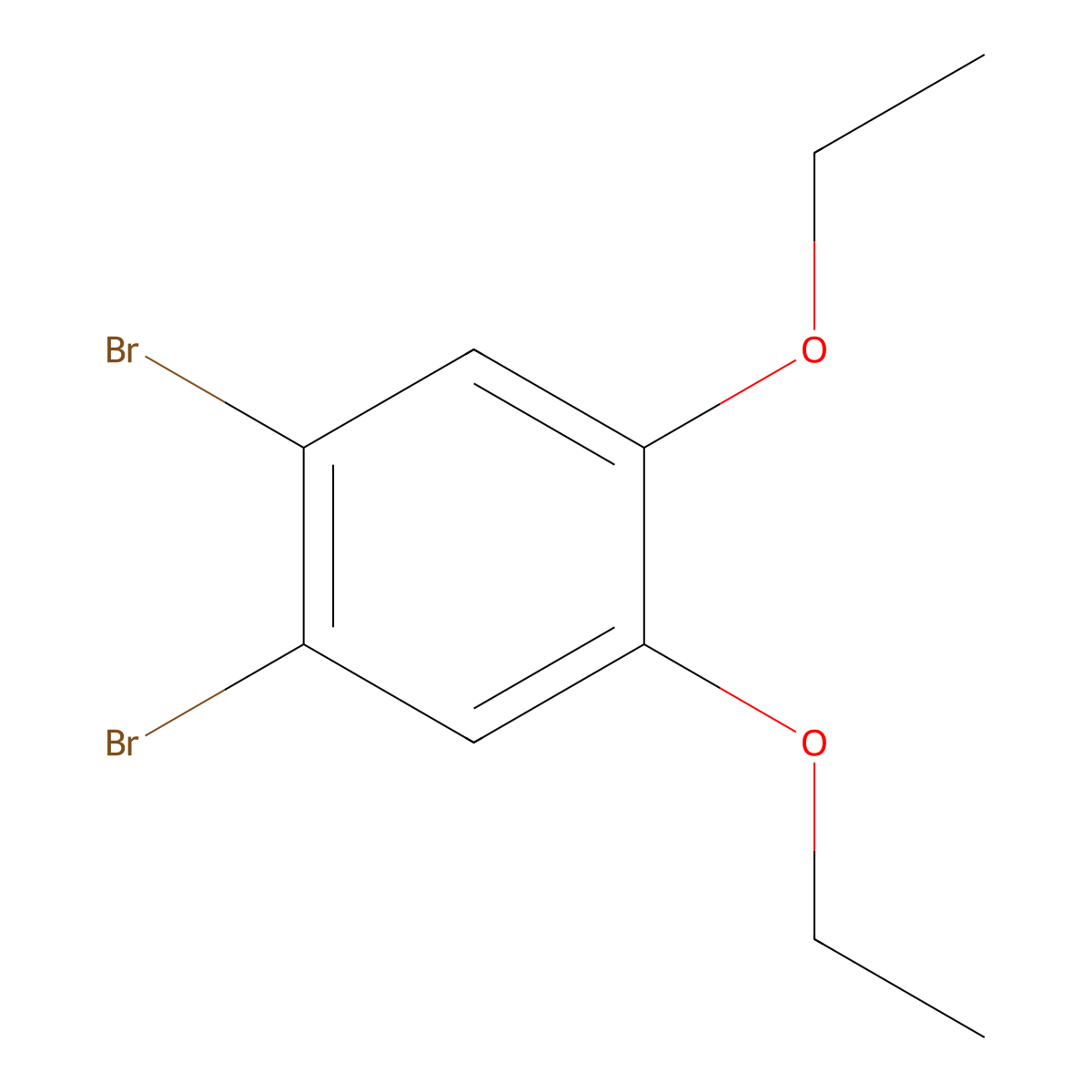Benzene, 1,2-dibromo-4,5-diethoxy- molecular structure, CAS 118132-02-8