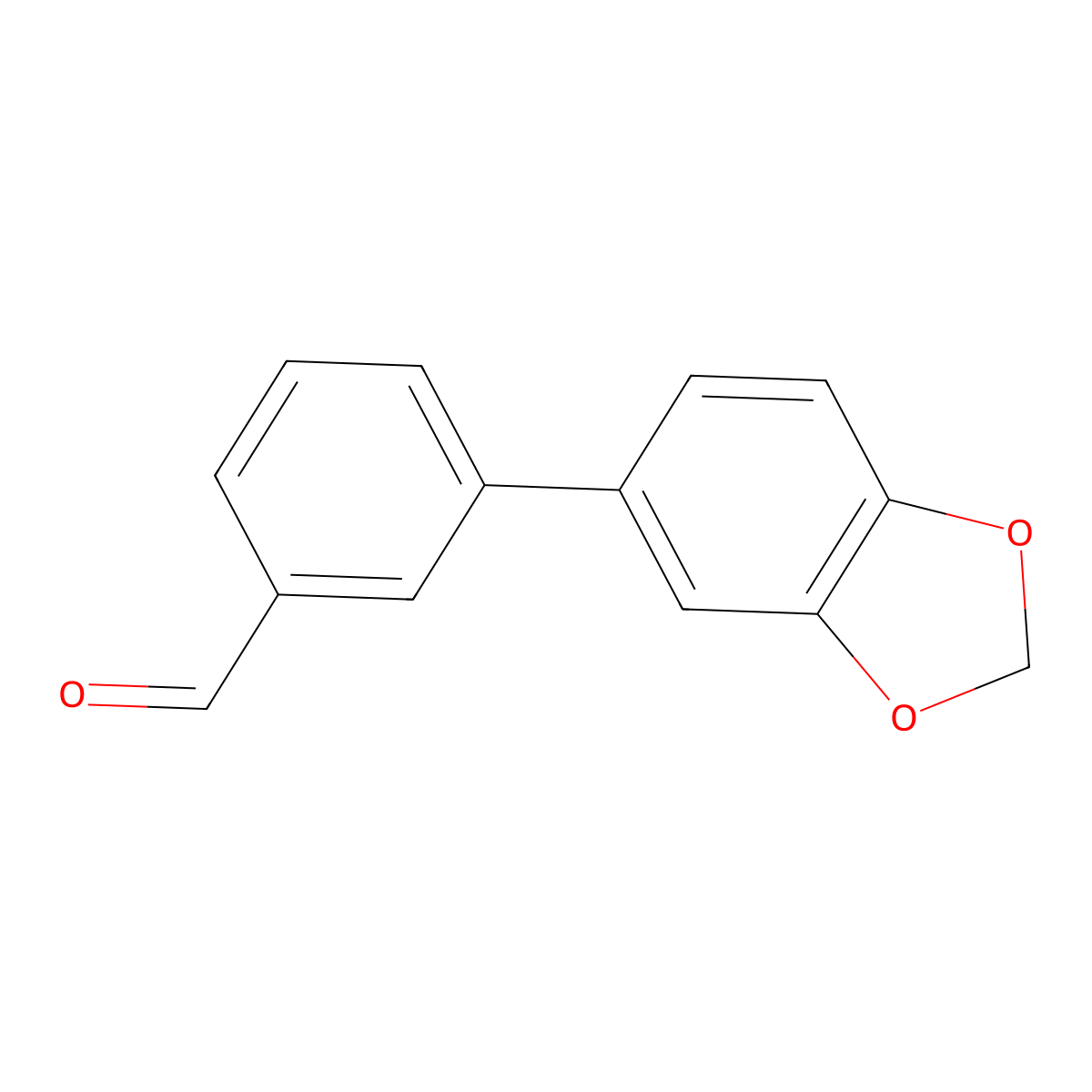 3-(Benzo[1,3]dioxol-5-yl)benzaldehyde molecular structure, CAS 1181320-63-7
