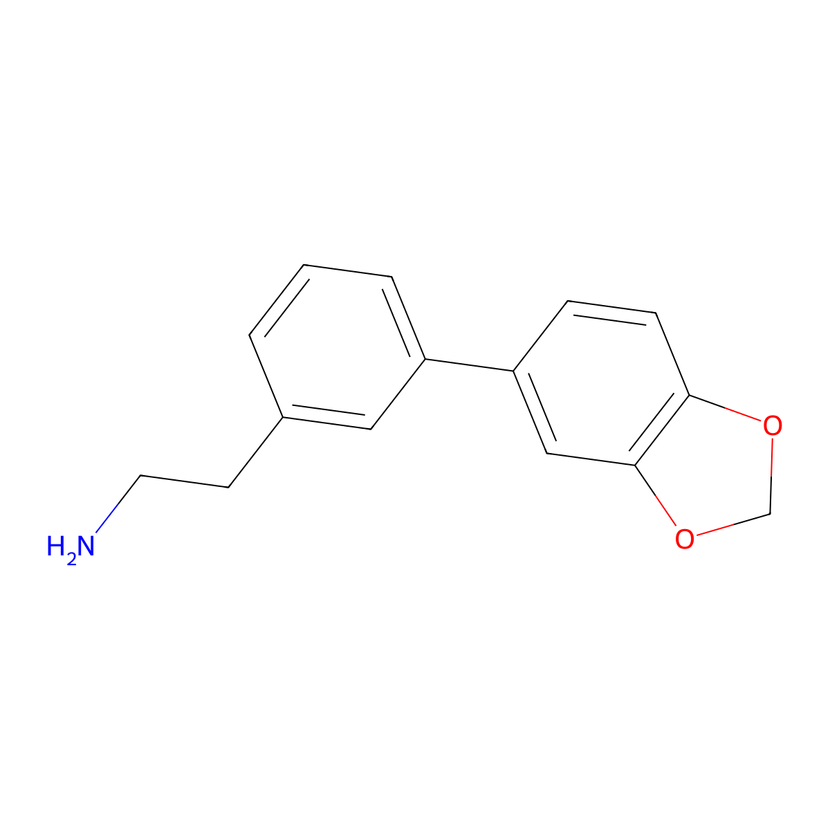 3-(1,3-Benzodioxol-5-yl)benzeneethanamine molecular structure, CAS 1181320-64-8