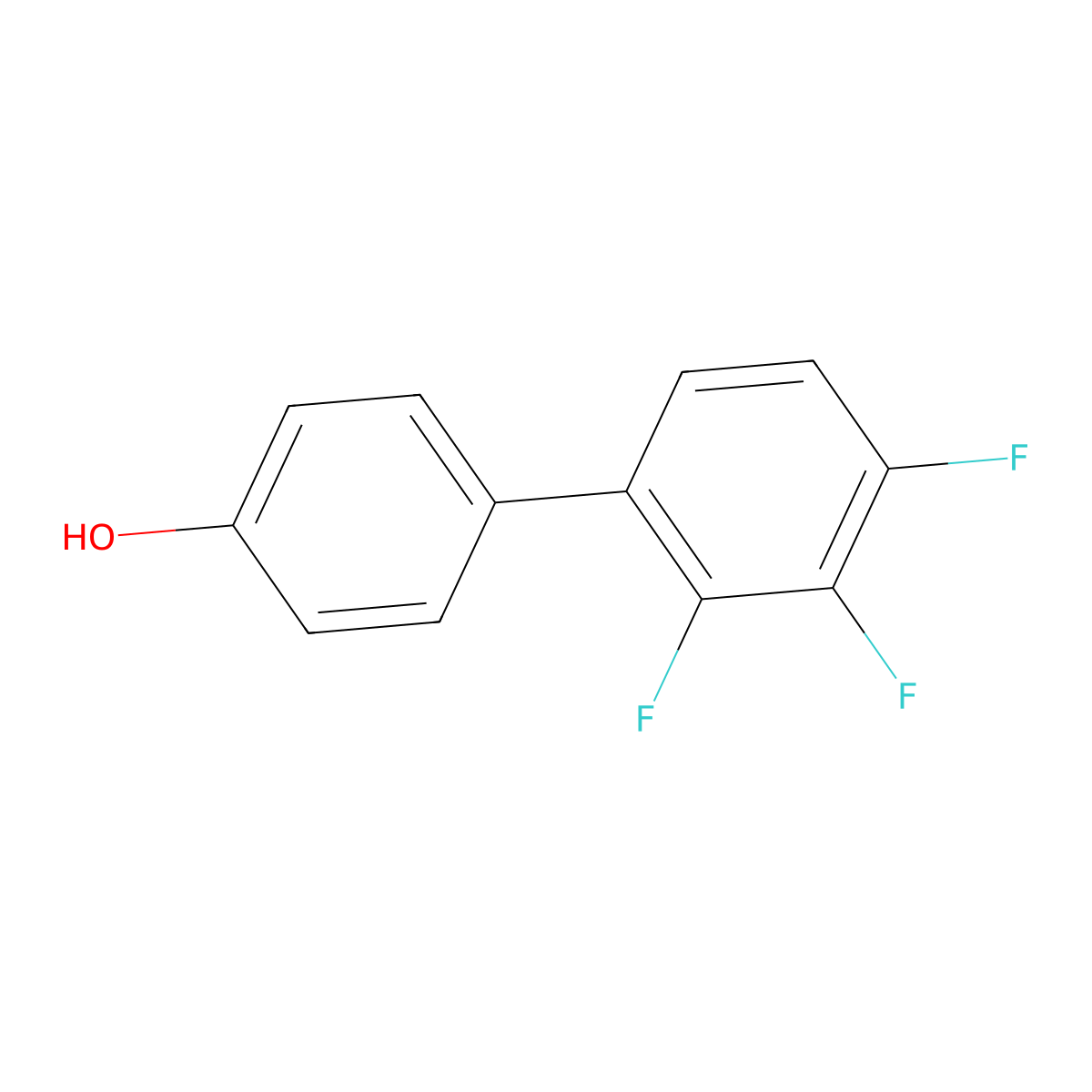 2',3',4'-Trifluoro-[1,1'-biphenyl]-4-ol molecular structure, CAS 1181321-31-2