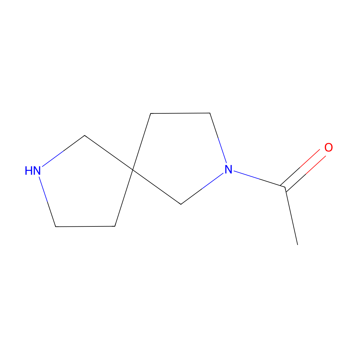 1-{2,7-Diazaspiro[4.4]nonan-2-yl}ethanone molecular structure, CAS 1181335-25-0