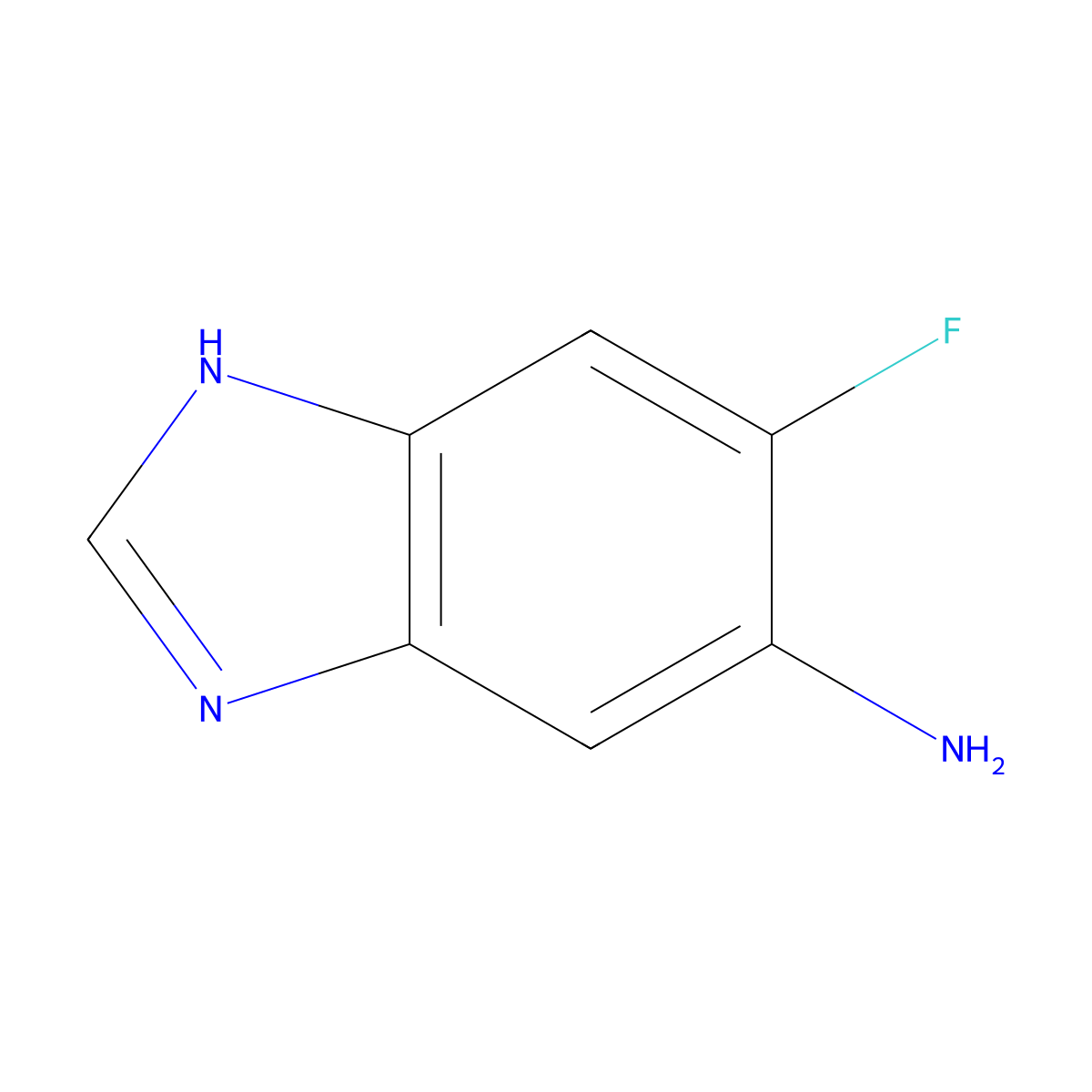 5-Fluoro-1H-benzo[d]imidazol-6-amine molecular structure, CAS 118134-21-7