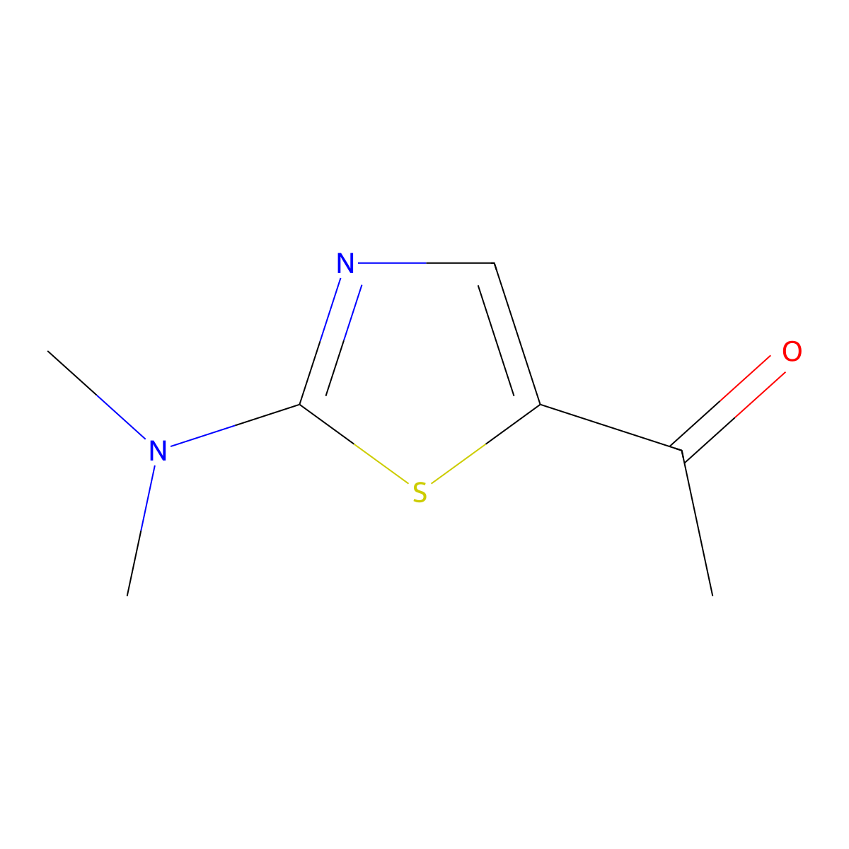 1-[2-(Dimethylamino)-1,3-thiazol-5-yl]ethanone molecular structure, CAS 118134-24-0