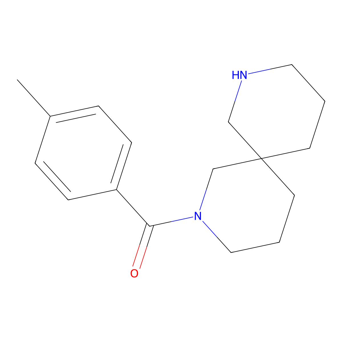 2,8-Diazaspiro[5.5]undecan-2-yl(p-tolyl)methanone molecular structure, CAS 1181354-42-6