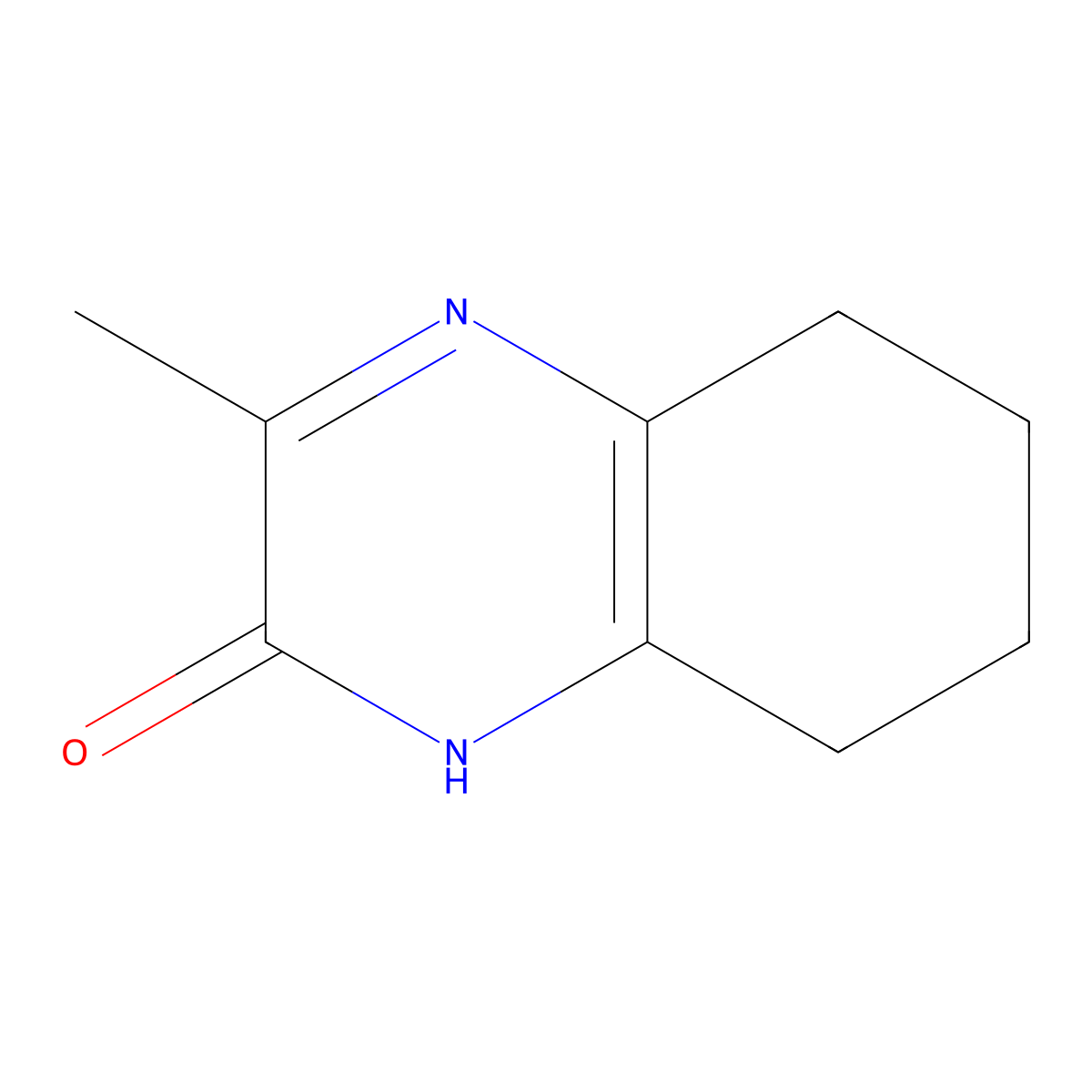 3-Methyl-1,2,5,6,7,8-hexahydroquinoxalin-2-one molecular structure, CAS 118136-71-3