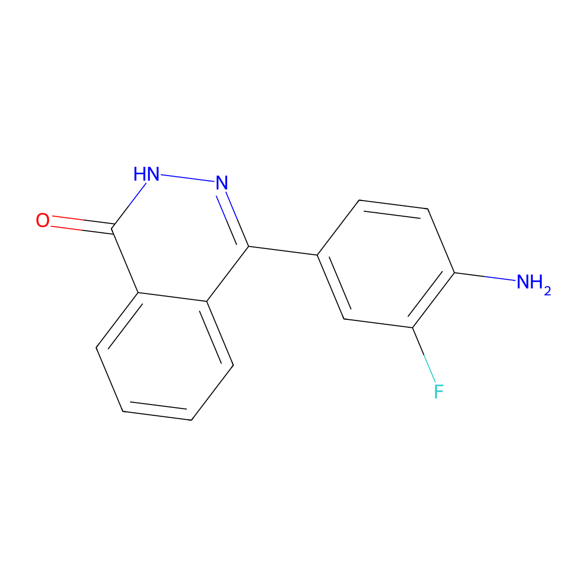 4-(4-Amino-3-fluorophenyl)-1,2-dihydrophthalazin-1-one molecular structure, CAS 1181378-09-5