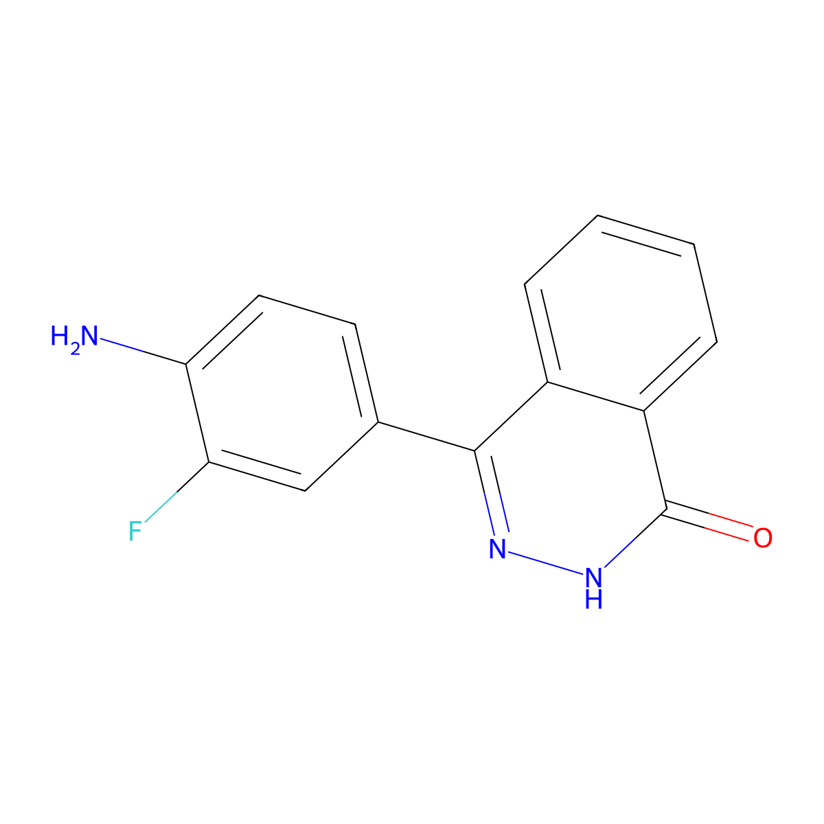 4-(4-Amino-3-fluorophenyl)-1,2-dihydrophthalazin-1-one molecular structure, CAS 1181378-09-5