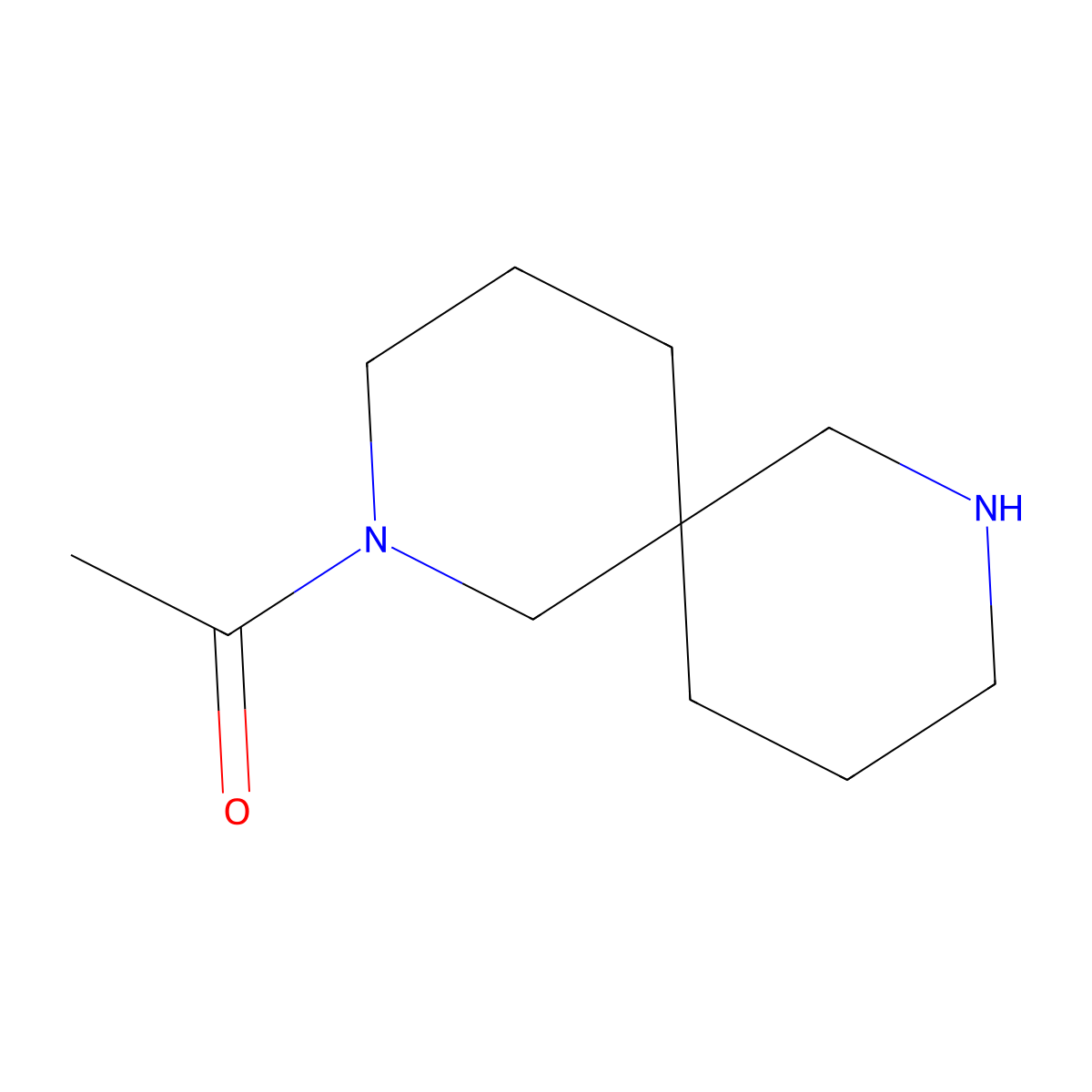 1-(2,8-Diazaspiro[5.5]undecan-2-yl)ethanone molecular structure, CAS 1181378-84-6