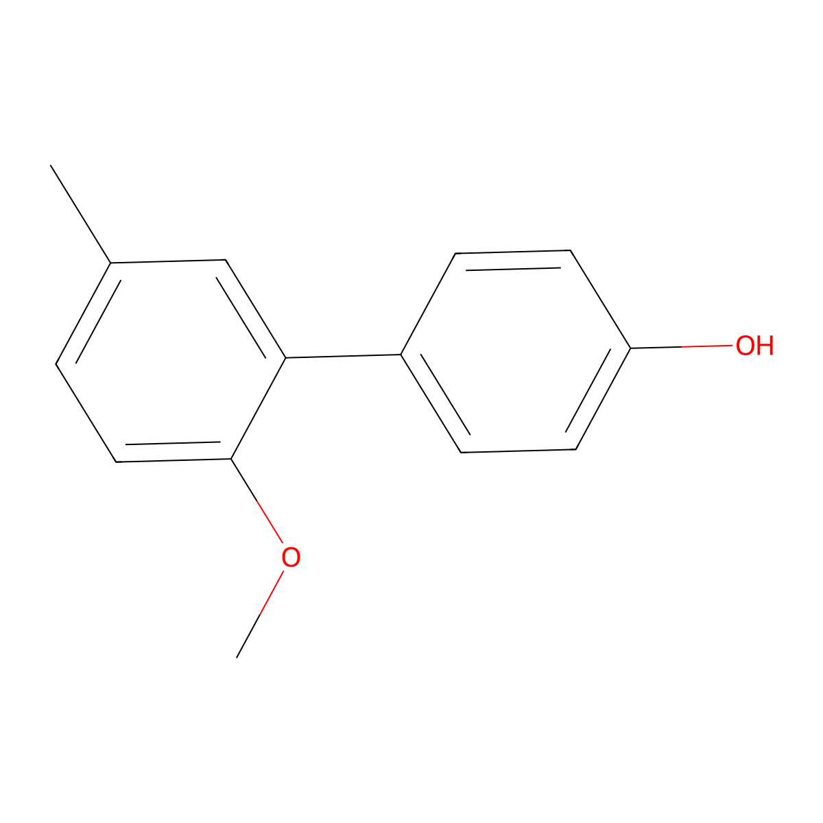 4-(2-Methoxy-5-methylphenyl)phenol molecular structure, CAS 1181381-18-9