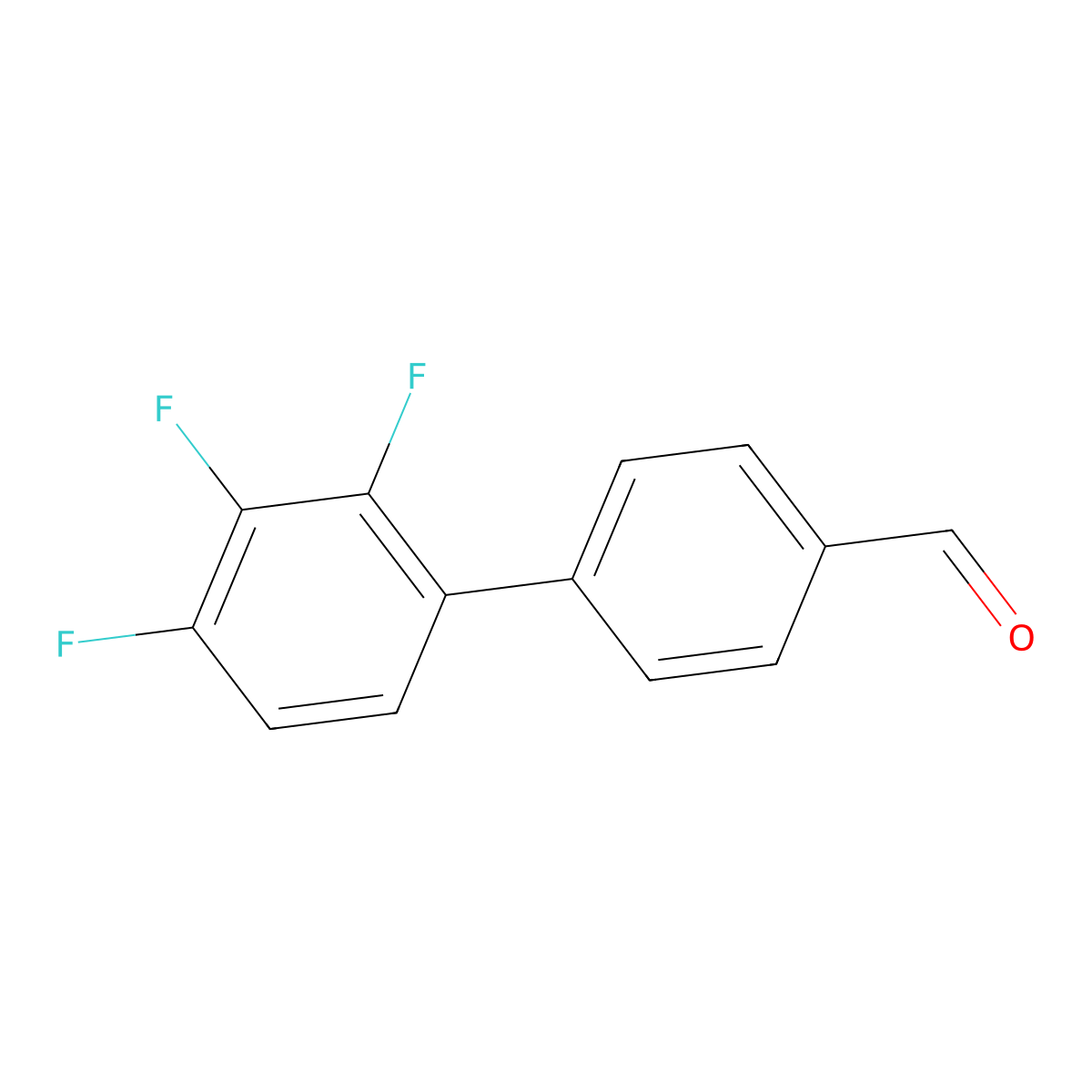 4-(2,3,4-Trifluorophenyl)benzaldehyde molecular structure, CAS 1181381-79-2