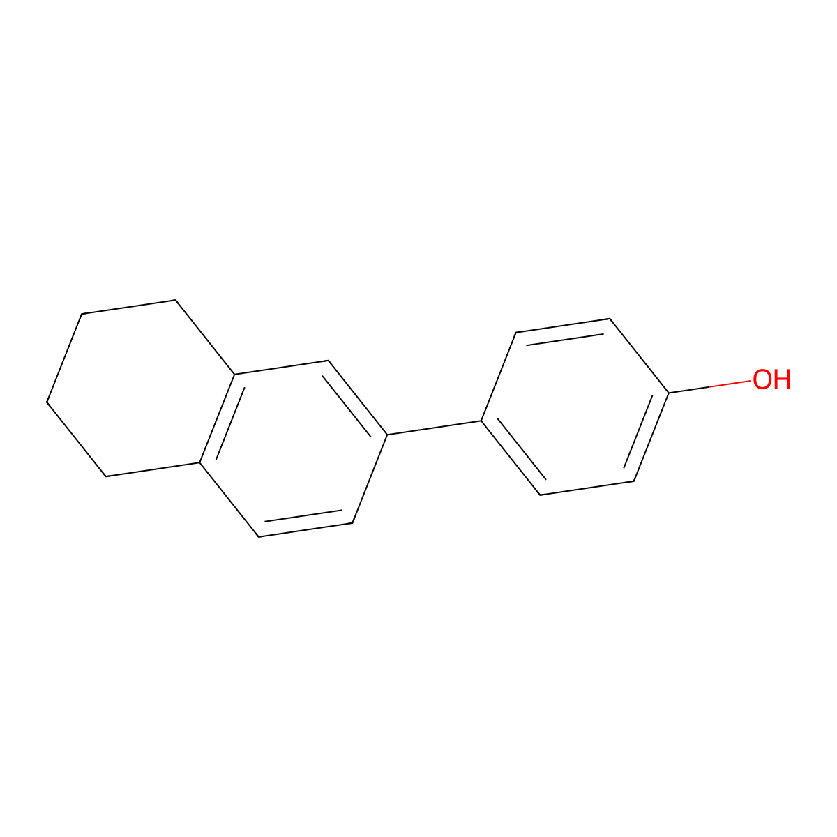 4-(5,6,7,8-Tetrahydronaphthalen-2-yl)phenol molecular structure, CAS 1181381-85-0