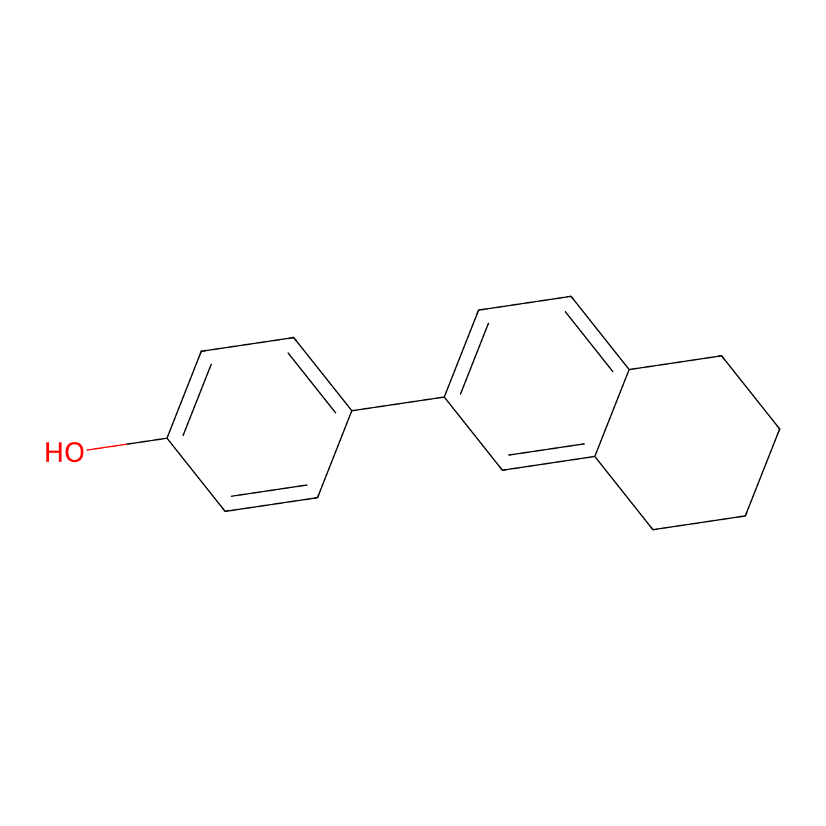 4-(5,6,7,8-Tetrahydronaphthalen-2-yl)phenol molecular structure, CAS 1181381-85-0