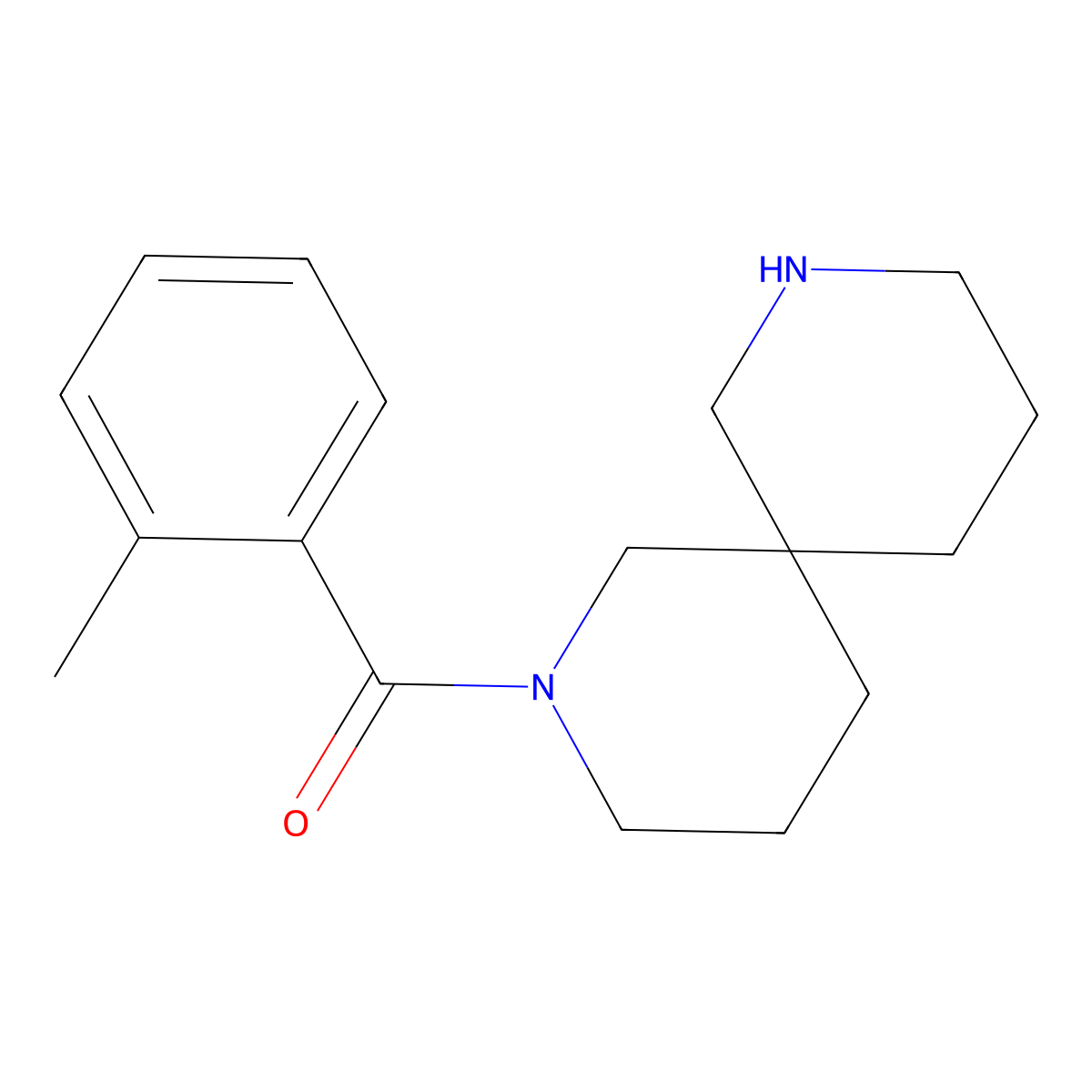 2,8-Diazaspiro[5.5]undecan-2-yl(o-tolyl)methanone molecular structure, CAS 1181392-98-2