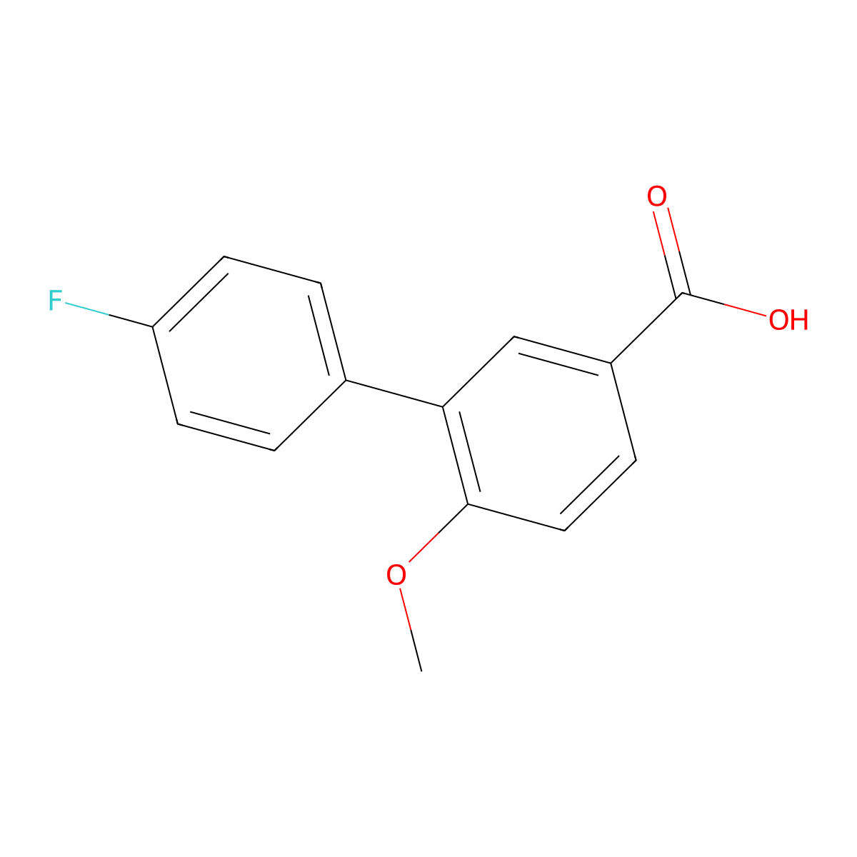 4'-Fluoro-2-methoxybiphenyl-5-carboxylic acid molecular structure, CAS 1181397-21-6