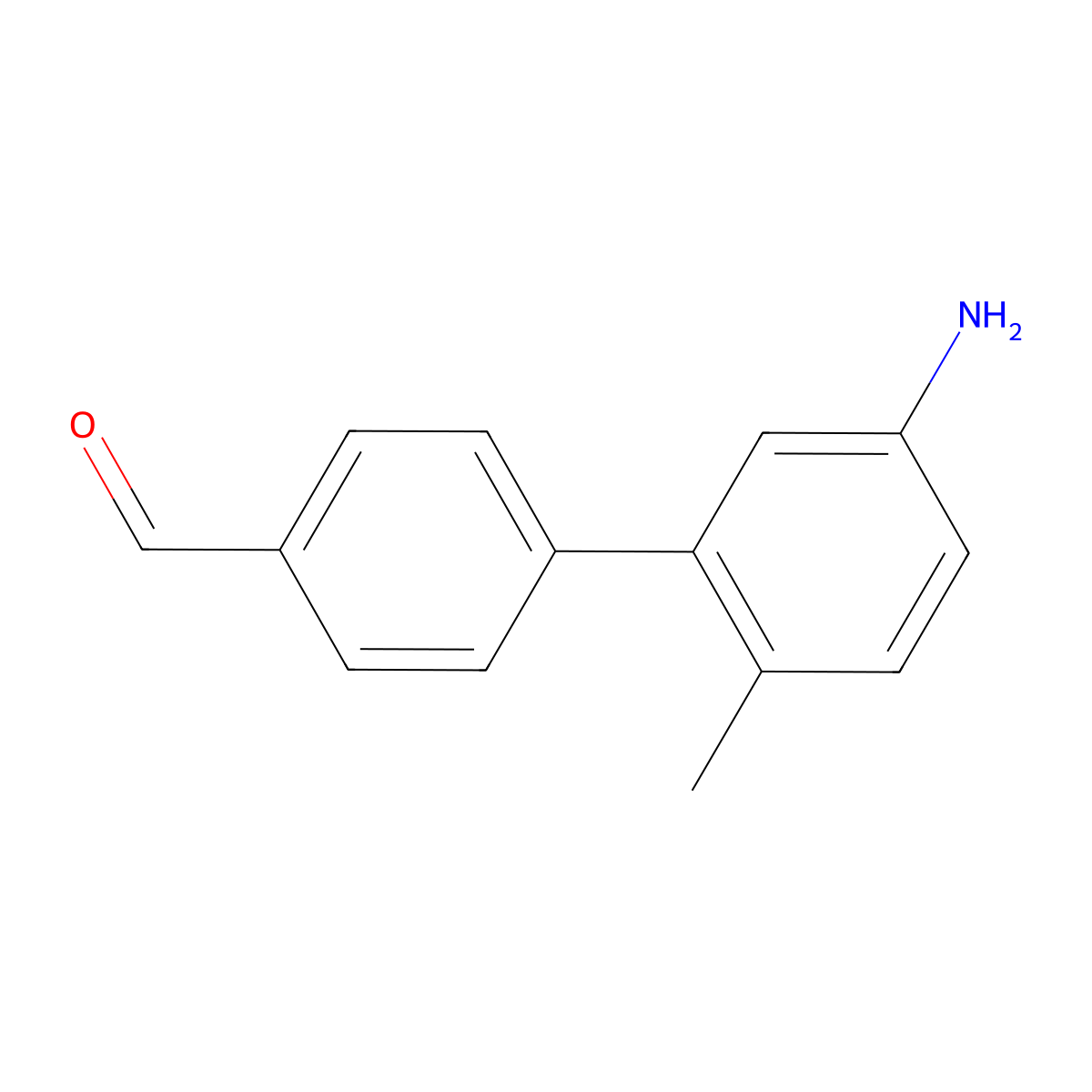 4-(5-Amino-2-methylphenyl)benzaldehyde molecular structure, CAS 1181397-39-6