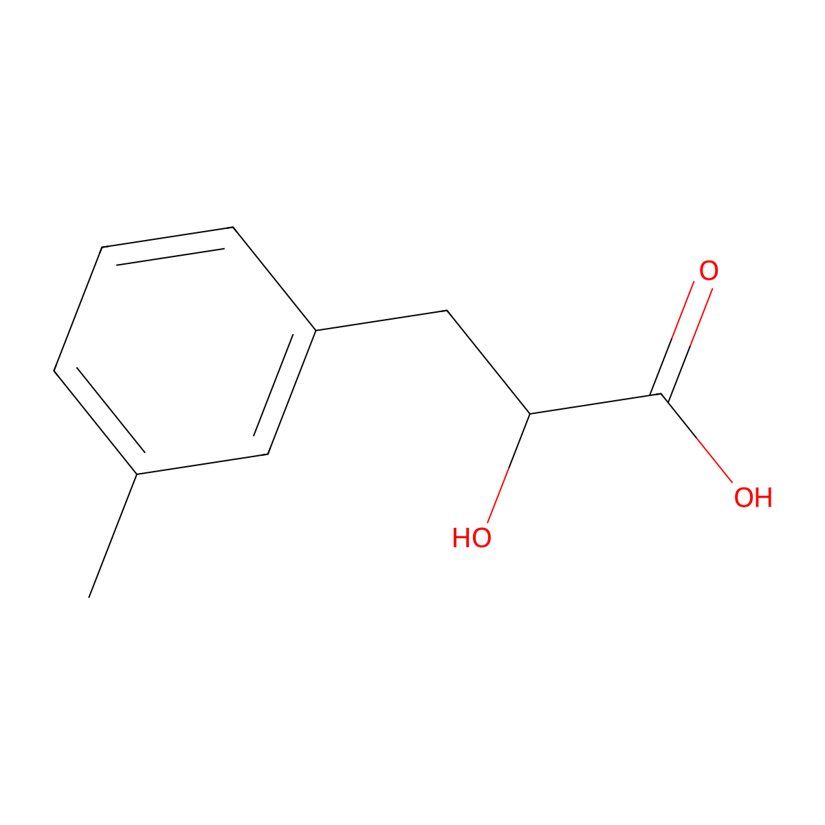 2-Hydroxy-3-(m-tolyl)propanoic acid molecular structure, CAS 1181404-71-6