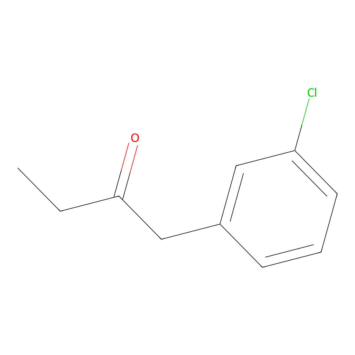 1-(3-Chlorophenyl)butan-2-one molecular structure, CAS 1181404-78-3