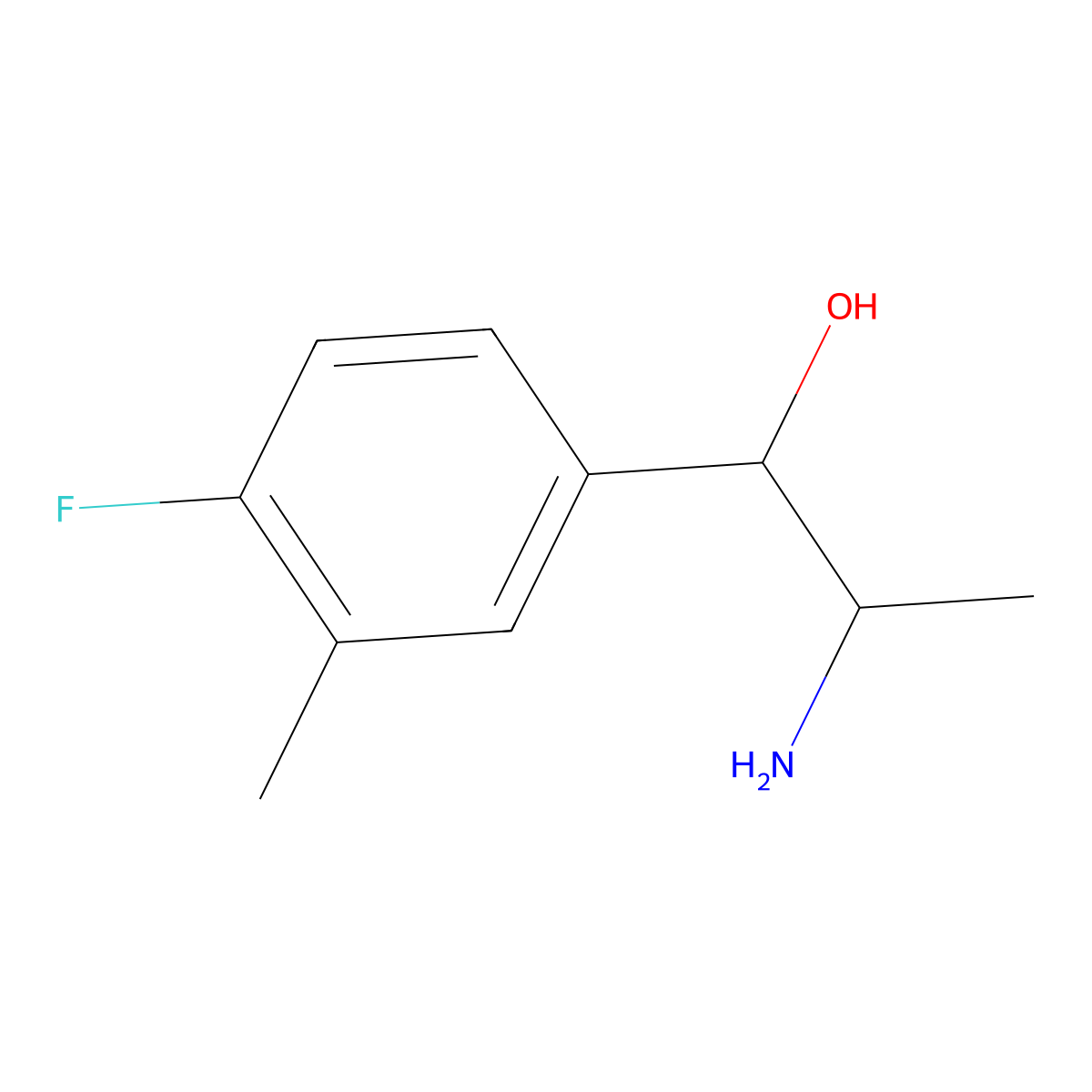 2-Amino-1-(4-fluoro-3-methylphenyl)propan-1-ol molecular structure, CAS 1181404-79-4
