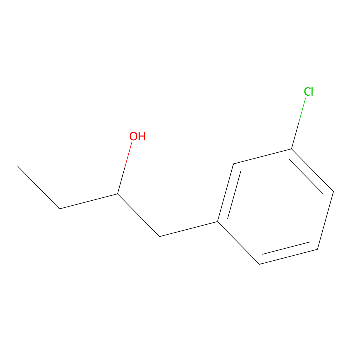 1-(3-Chlorophenyl)butan-2-ol molecular structure, CAS 1181404-83-0