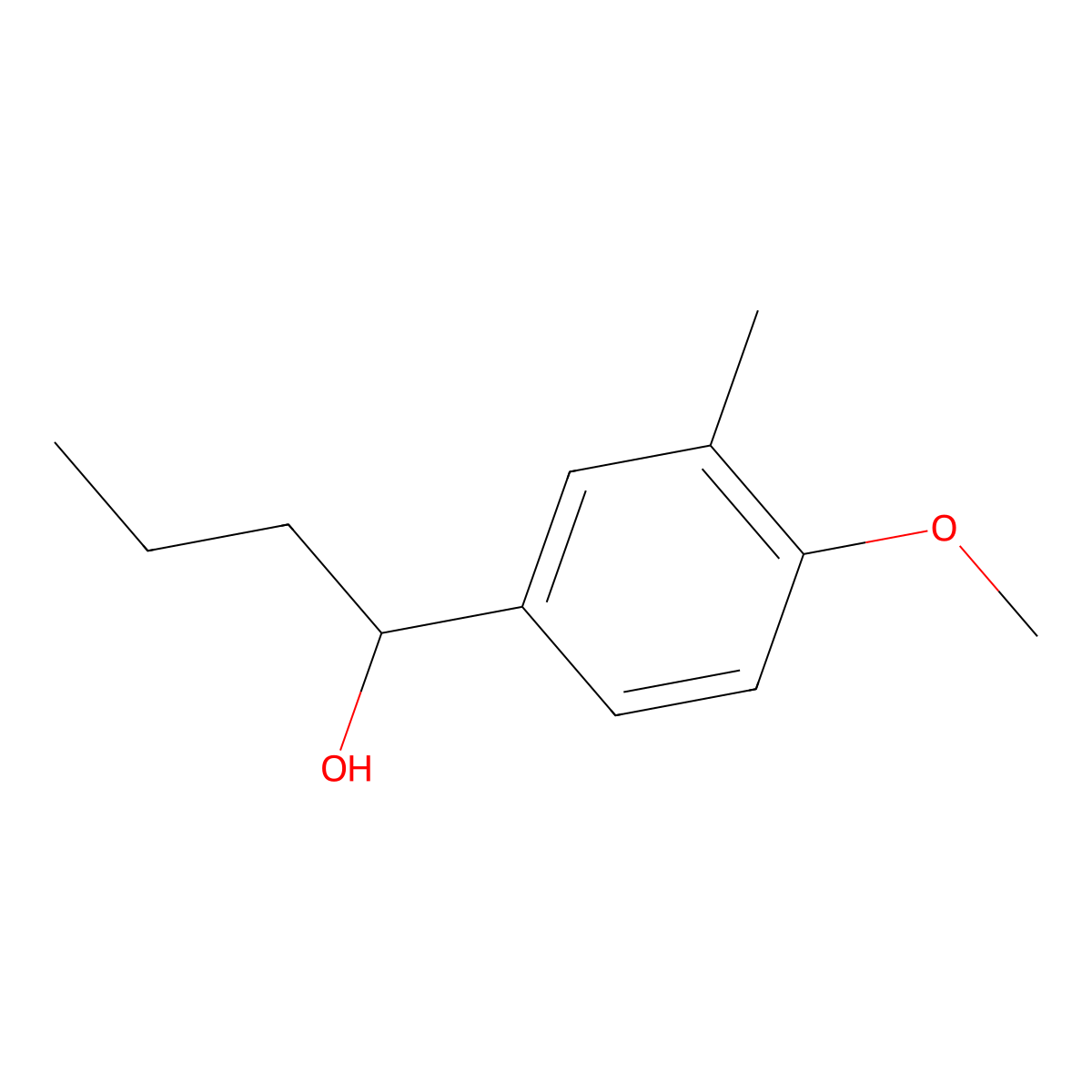 1-(4-Methoxy-3-methylphenyl)-1-butanol molecular structure, CAS 1181405-17-3