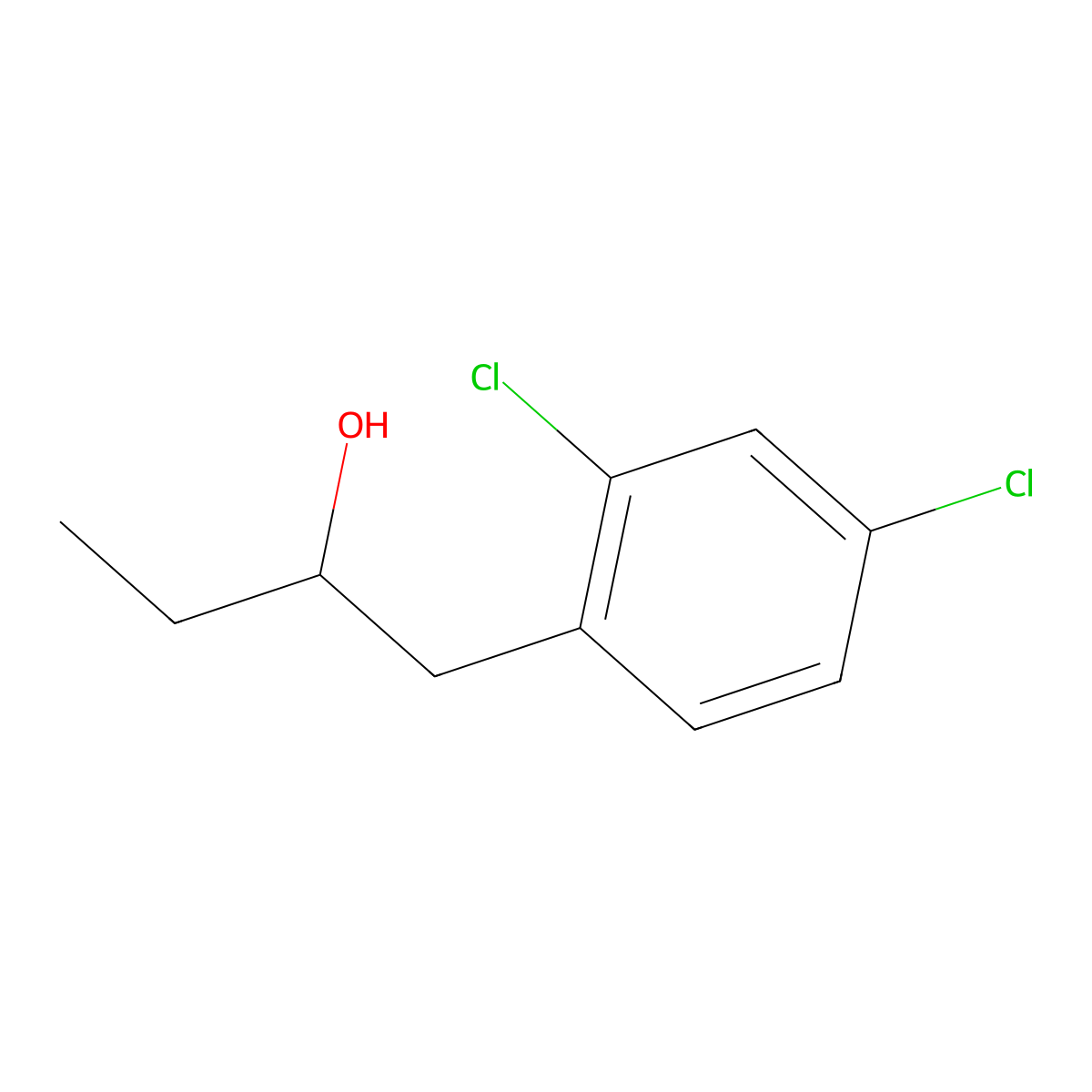 1-(2,4-Dichlorophenyl)-2-butanol molecular structure, CAS 1181408-21-8