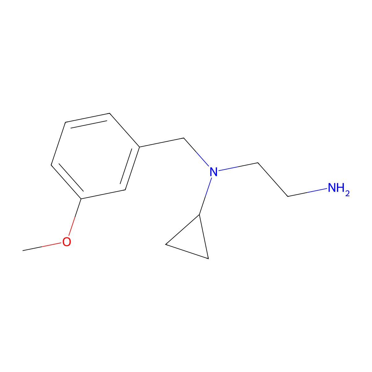 N1-Cyclopropyl-N1-(3-methoxybenzyl)ethane-1,2-diamine molecular structure, CAS 1181408-43-4