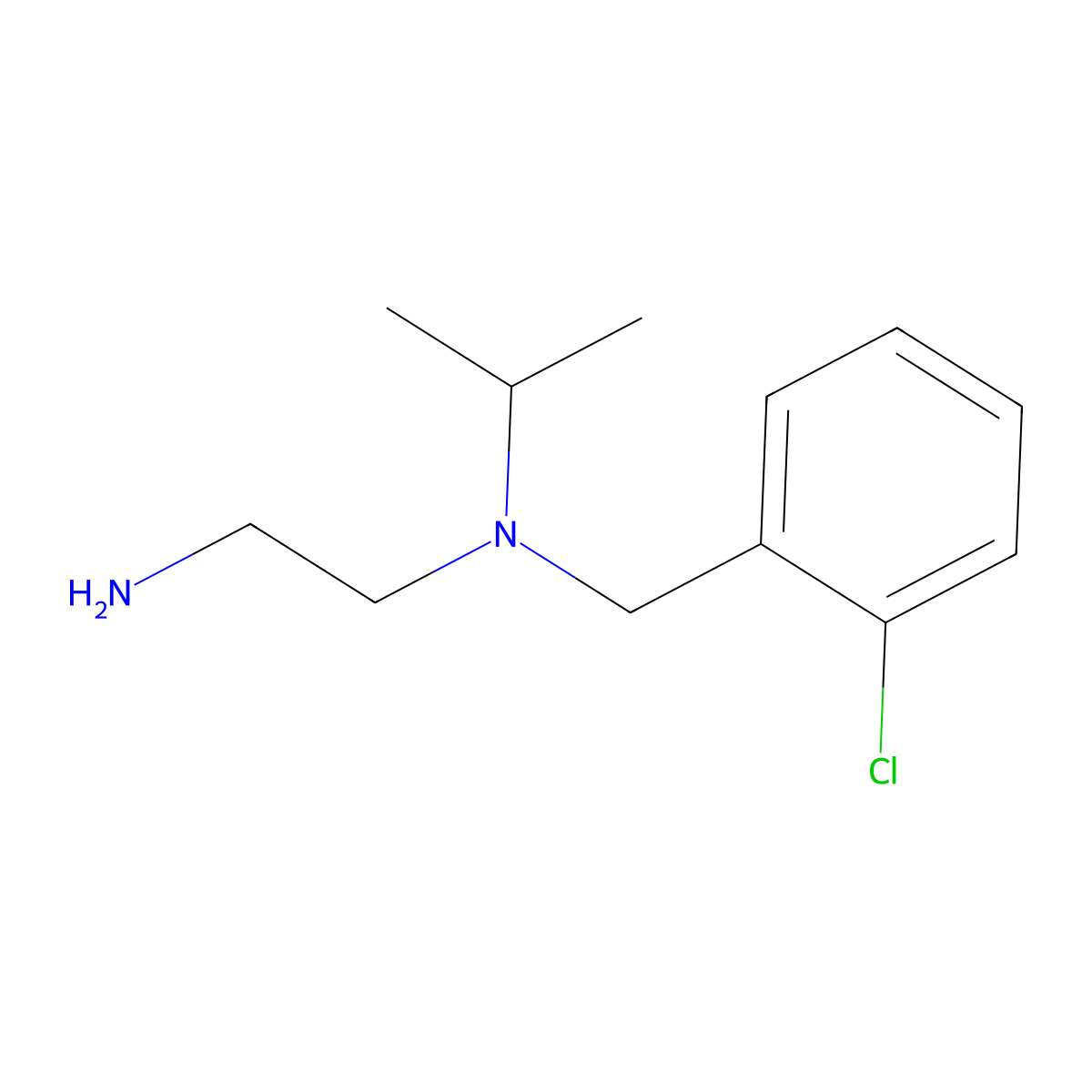 N1-(2-chlorobenzyl)-N1-isopropylethane-1,2-diamine molecular structure, CAS 1181412-81-6