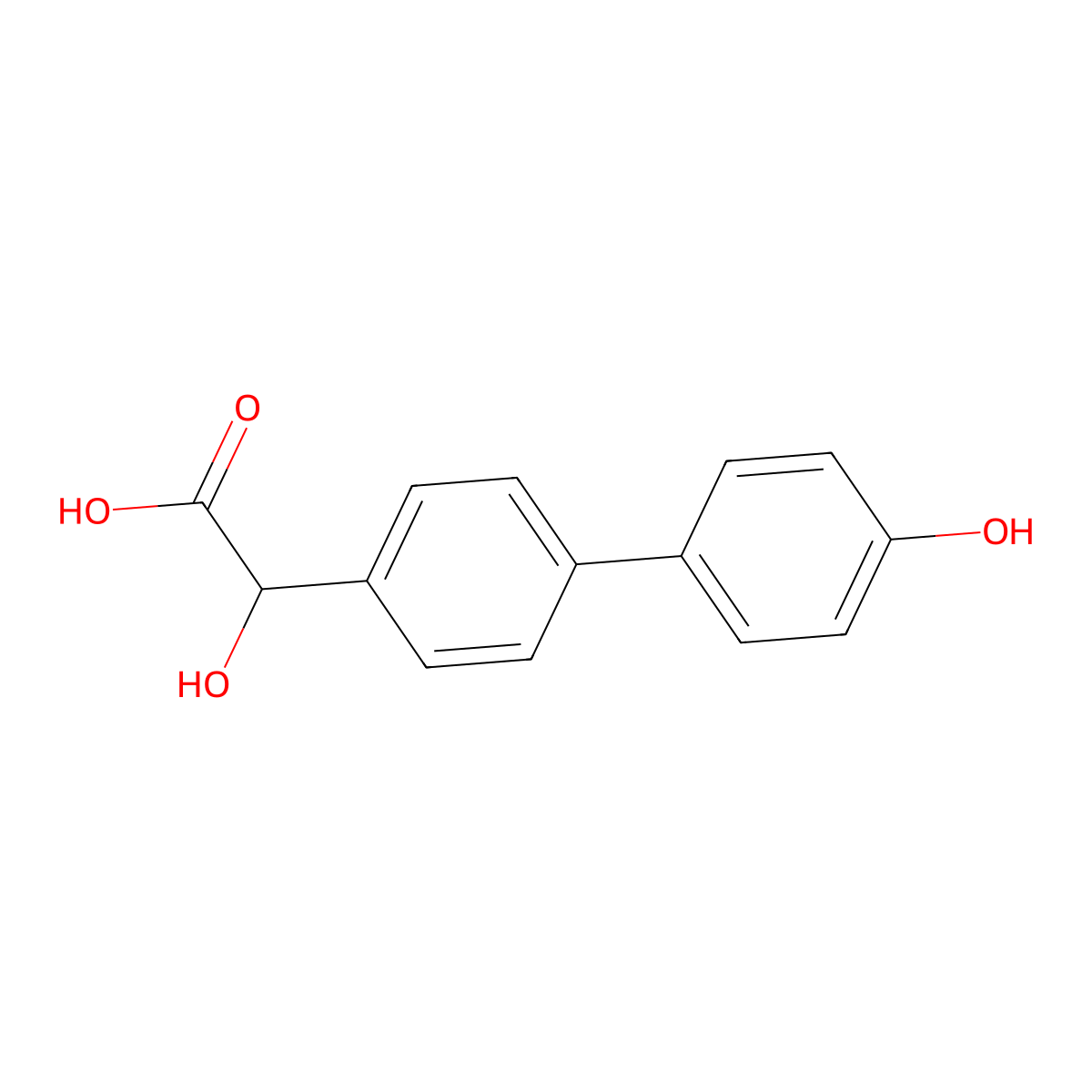 4'-Hydroxy-4-biphenylylglycolic acid molecular structure, CAS 1181452-16-3