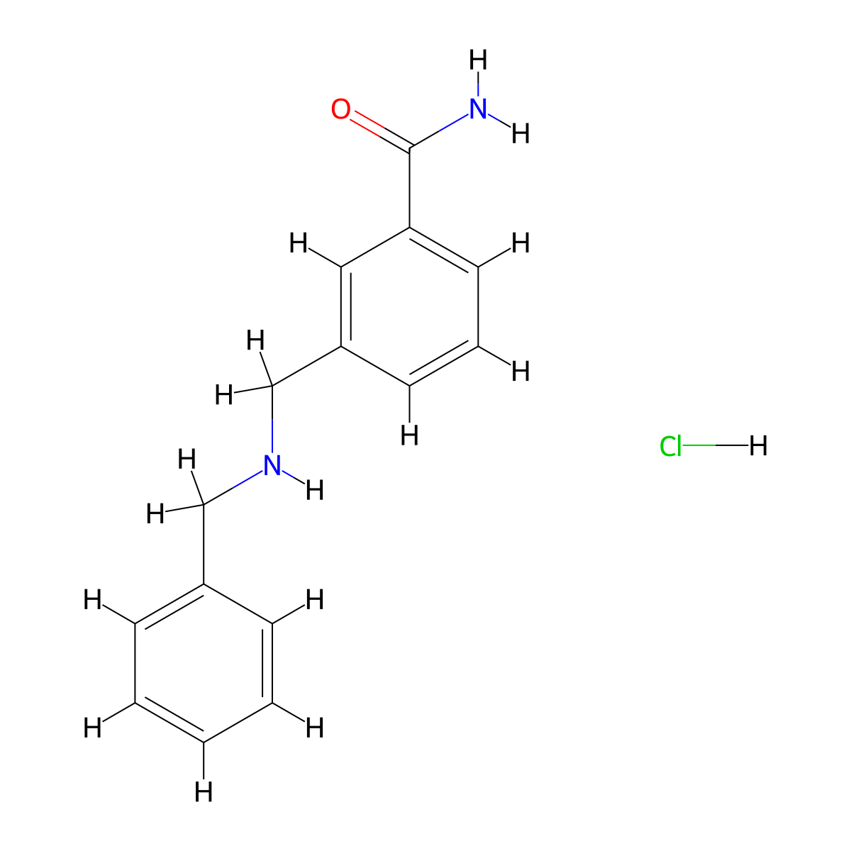 3-[(Benzylamino)methyl]benzamide hydrochloride molecular structure, CAS 1181457-81-7