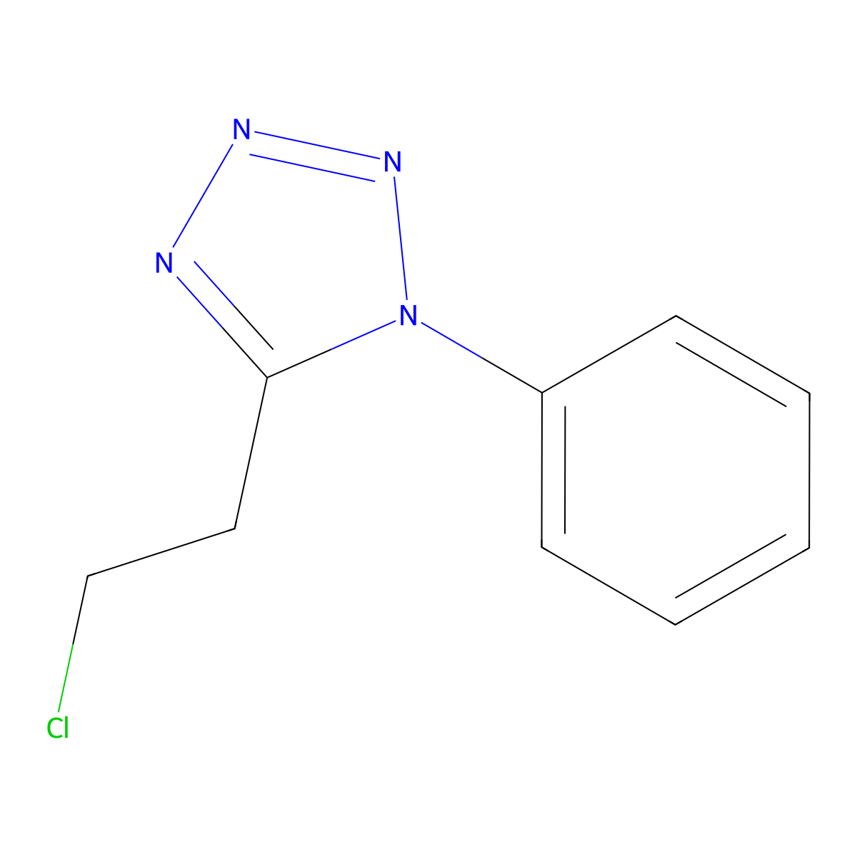 5-(2-Chloroethyl)-1-phenyl-1H-tetrazole molecular structure, CAS 1181457-82-8