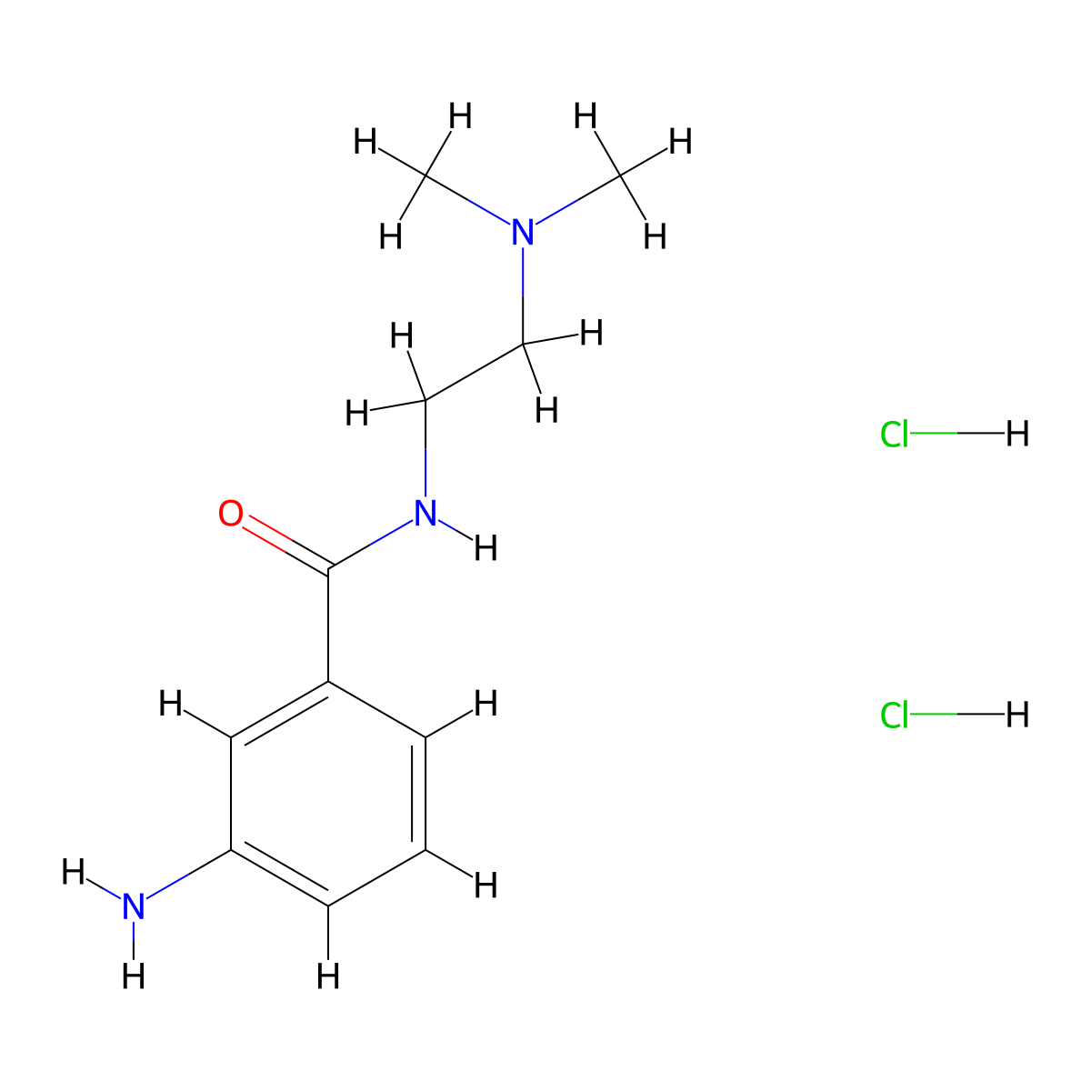 3-amino-N-[2-(dimethylamino)ethyl]benzamide dihydrochloride molecular structure, CAS 1181457-95-3