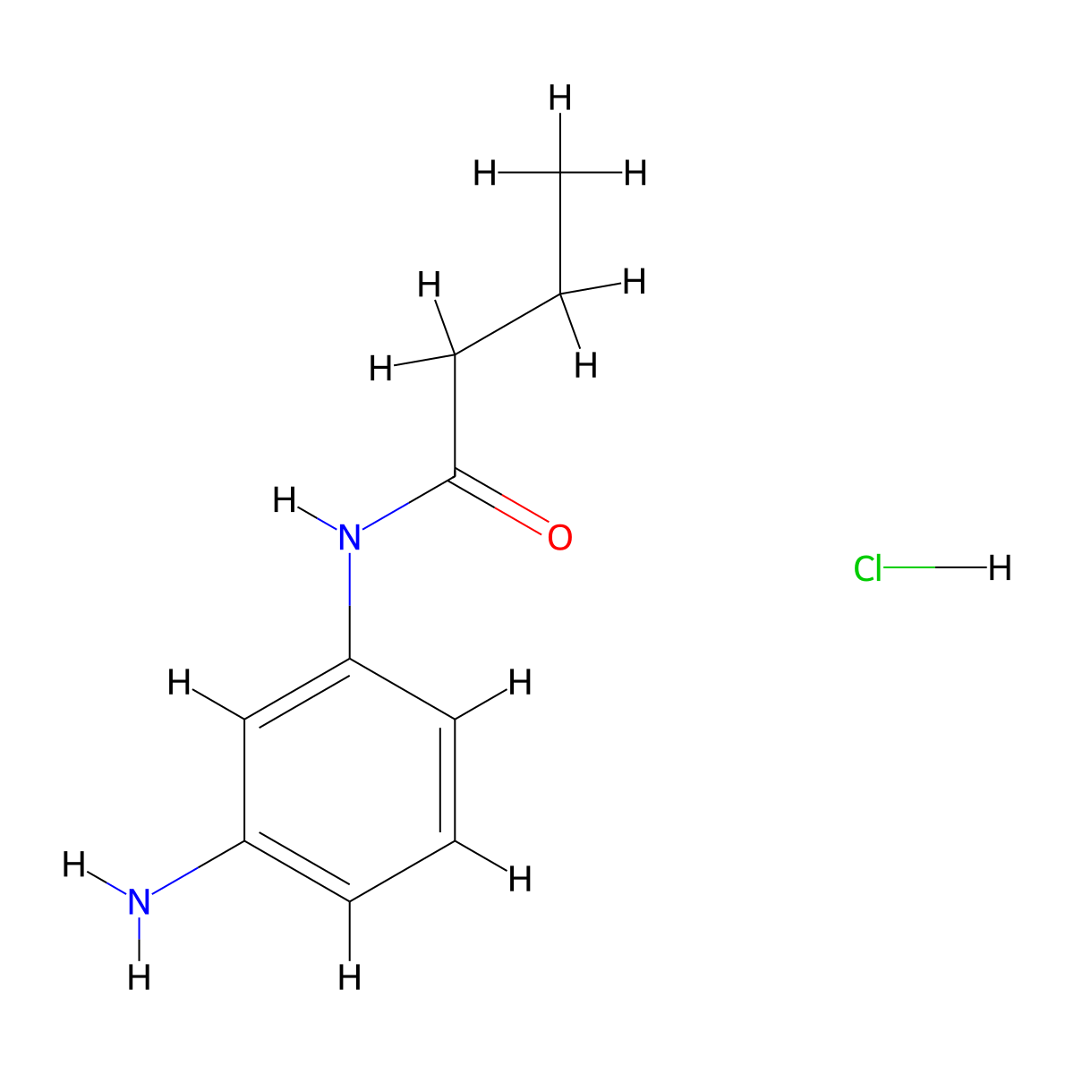 N-(3-aminophenyl)butanamide hydrochloride molecular structure, CAS 1181458-24-1
