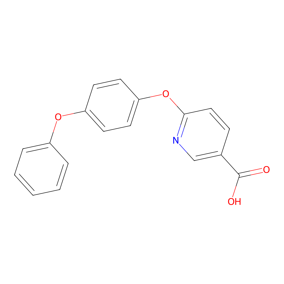 6-(4-Phenoxyphenoxy)pyridine-3-carboxylic acid molecular structure, CAS 1181458-42-3