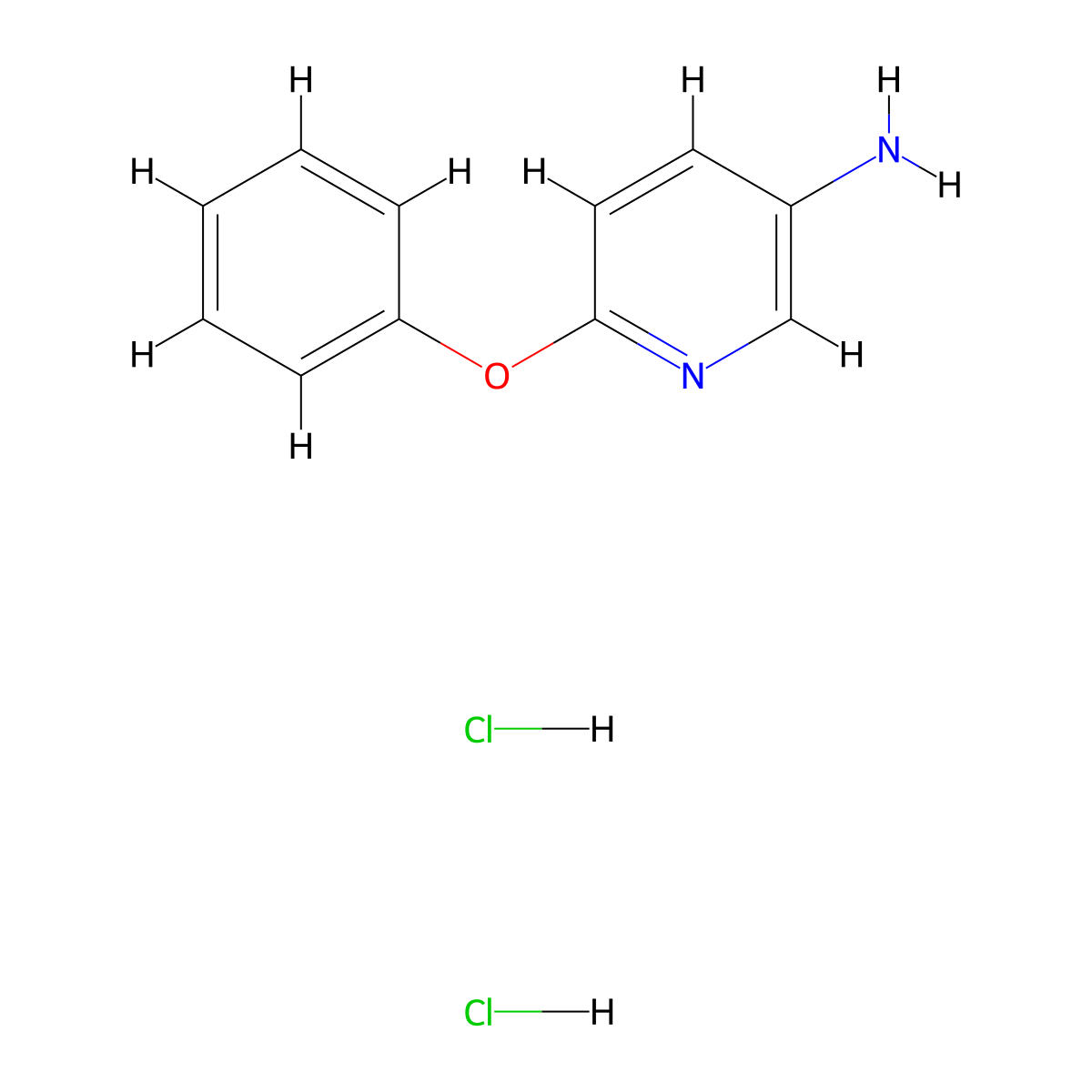 6-Phenoxypyridin-3-amine dihydrochloride molecular structure, CAS 1181458-67-2