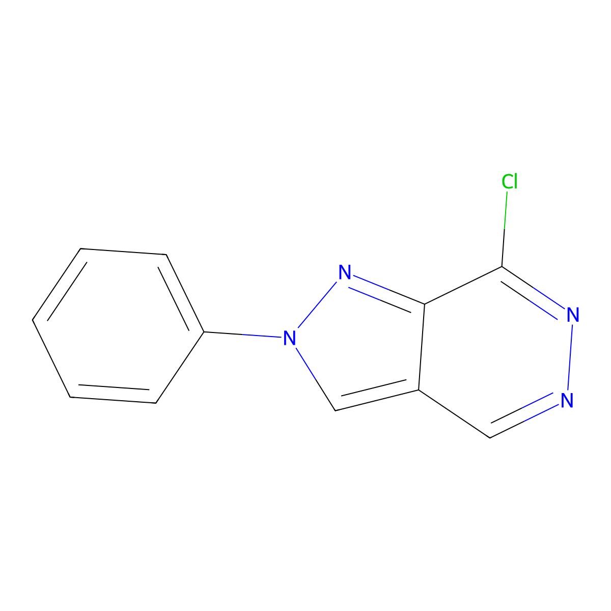 7-chloro-2-phenyl-2H-pyrazolo[3,4-d]pyridazine molecular structure, CAS 1181458-79-6