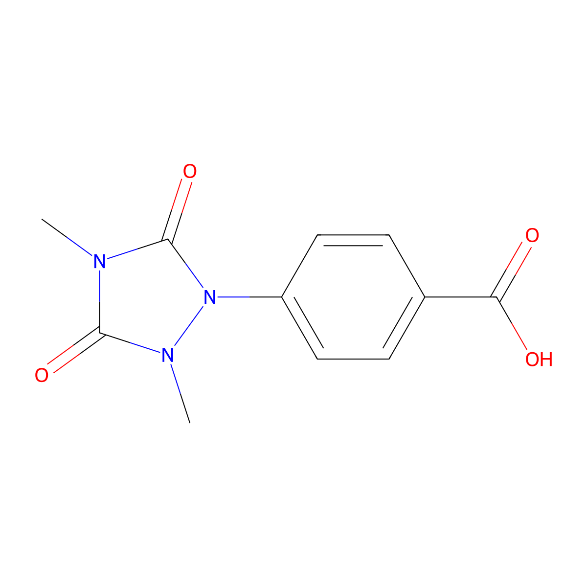 4-(2,4-Dimethyl-3,5-dioxo-1,2,4-triazolidin-1-yl)benzoic acid molecular structure, CAS 1181458-92-3