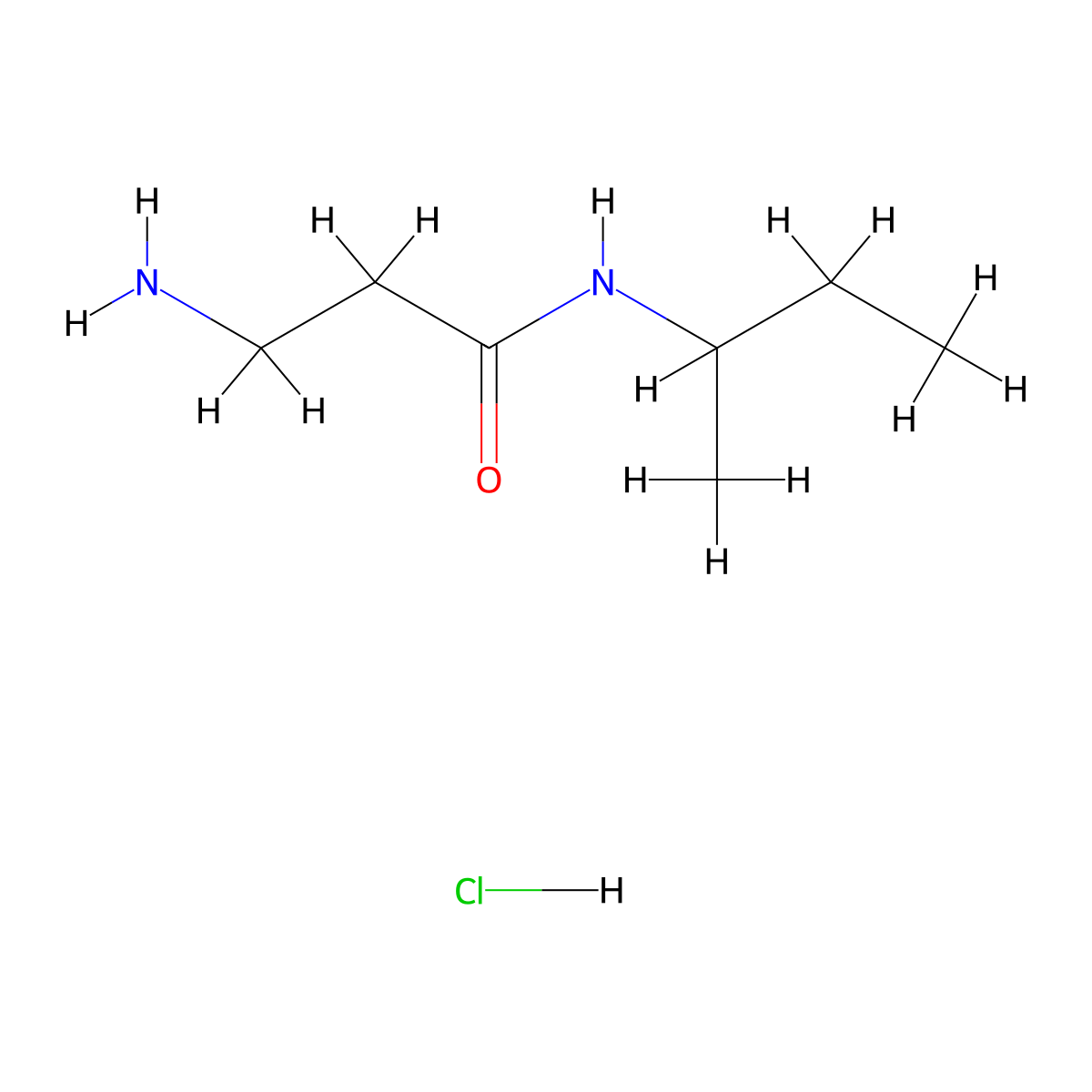 3-Amino-N-(sec-butyl)propanamide hydrochloride molecular structure, CAS 1181458-94-5