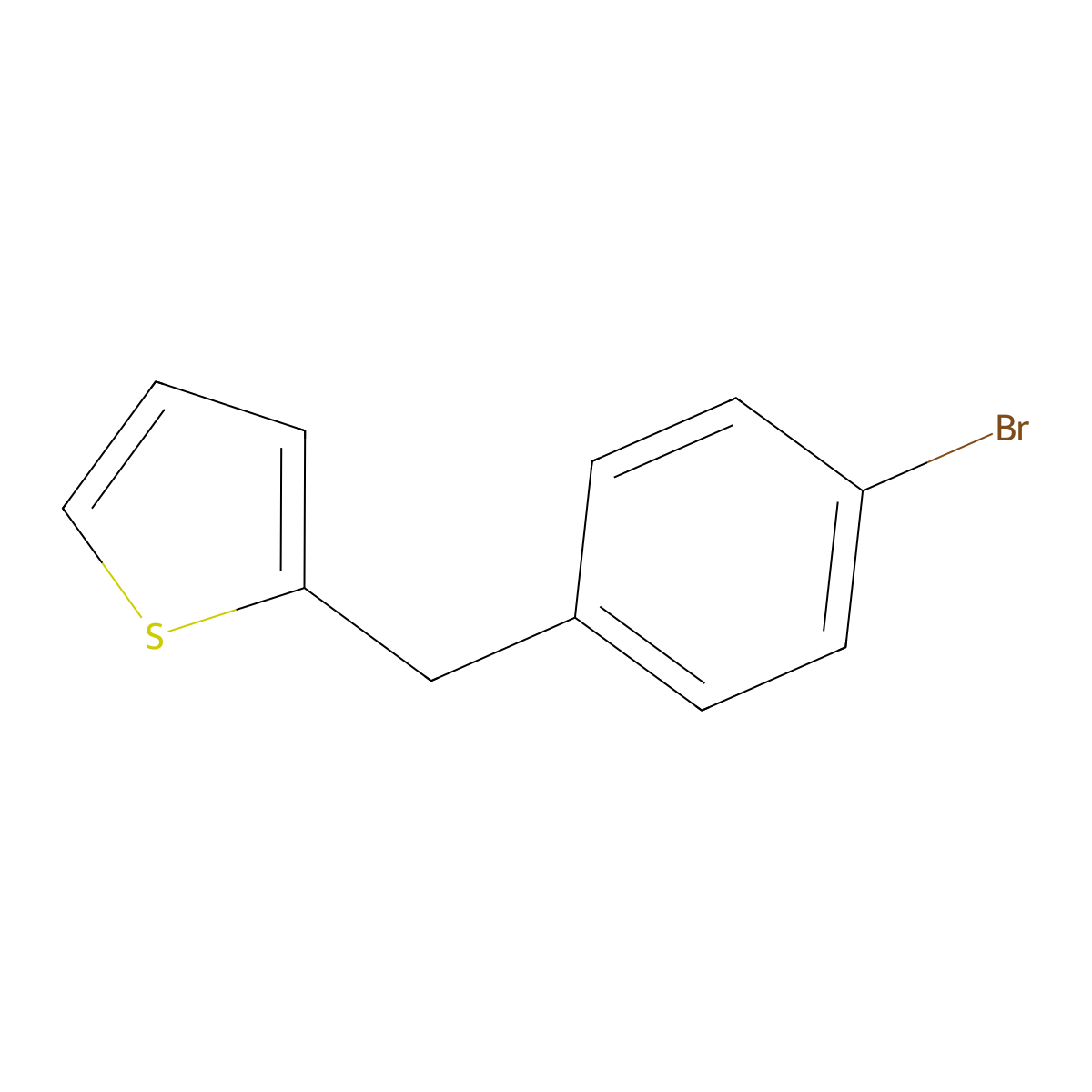 2-(4-Bromobenzyl)thiophene molecular structure, CAS 118150-25-7