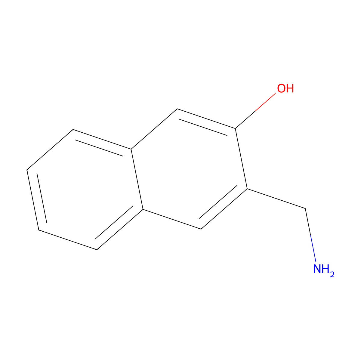 3-(Aminomethyl)-2-naphthol molecular structure, CAS 1181563-65-4