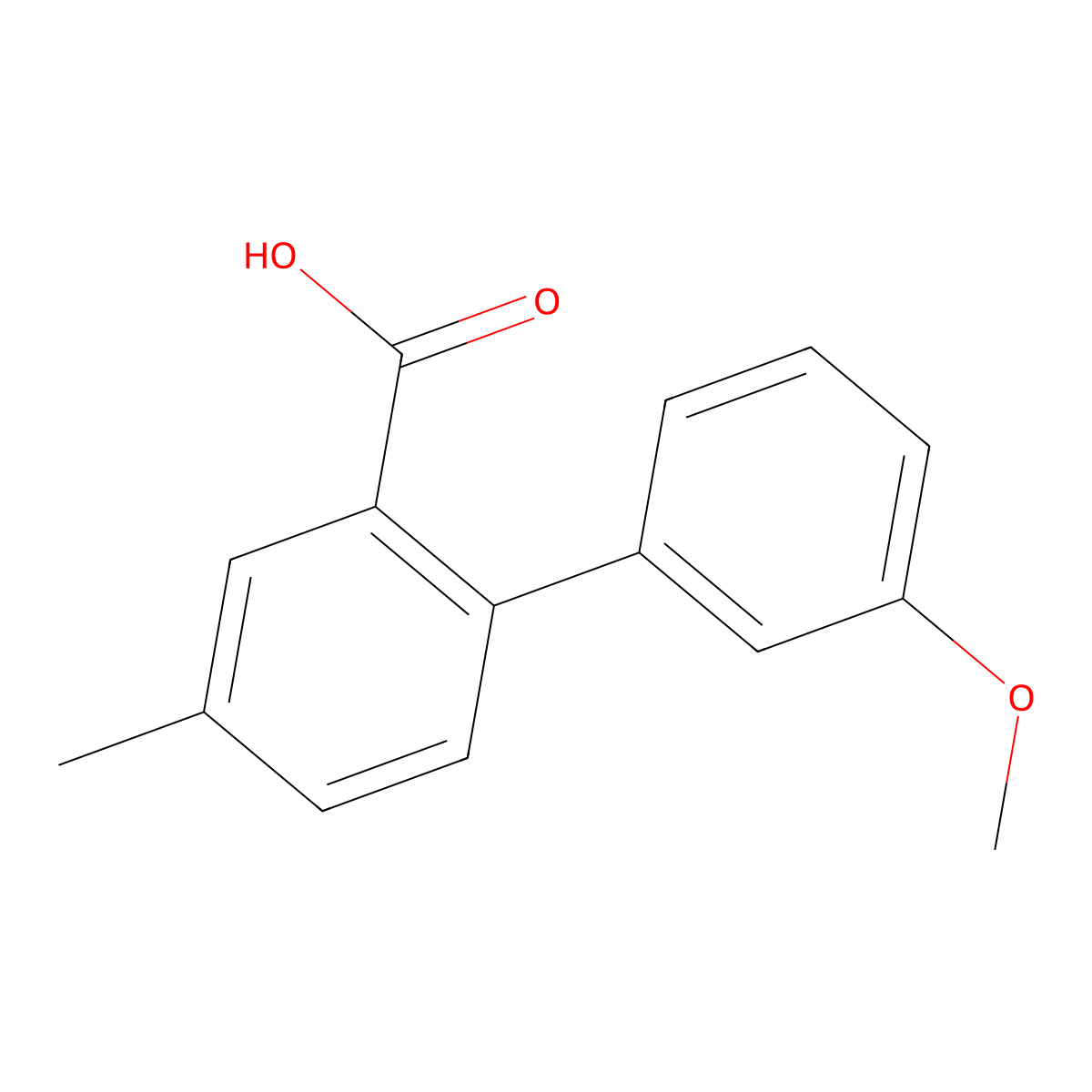 2-(3-Methoxyphenyl)-5-methylbenzoic acid molecular structure, CAS 1181566-77-7