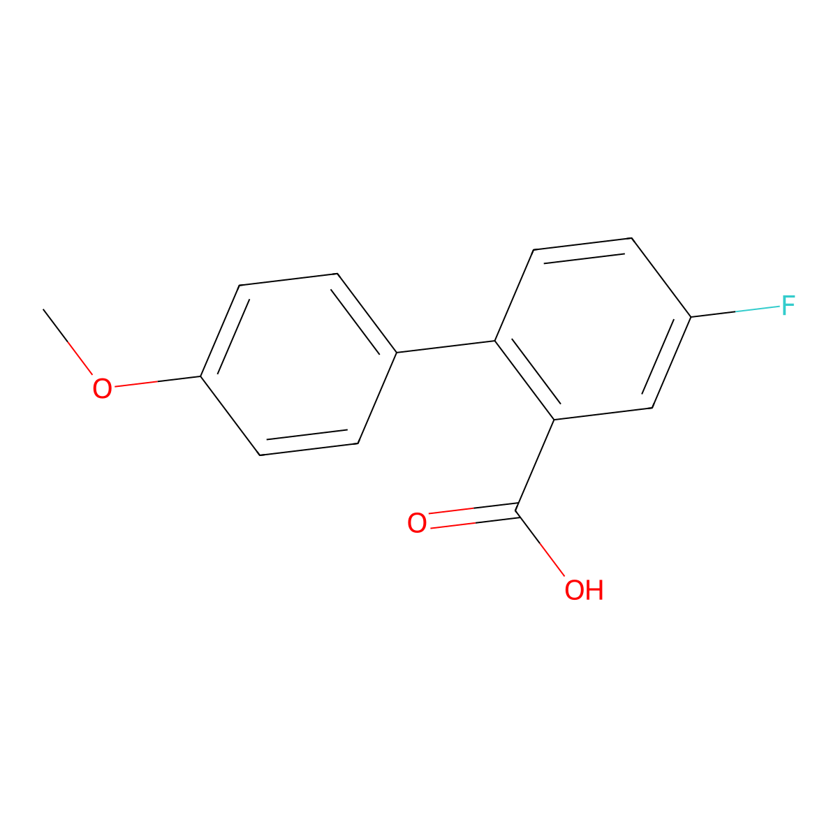 5-Fluoro-2-(4-methoxyphenyl)benzoic acid molecular structure, CAS 1181566-86-8