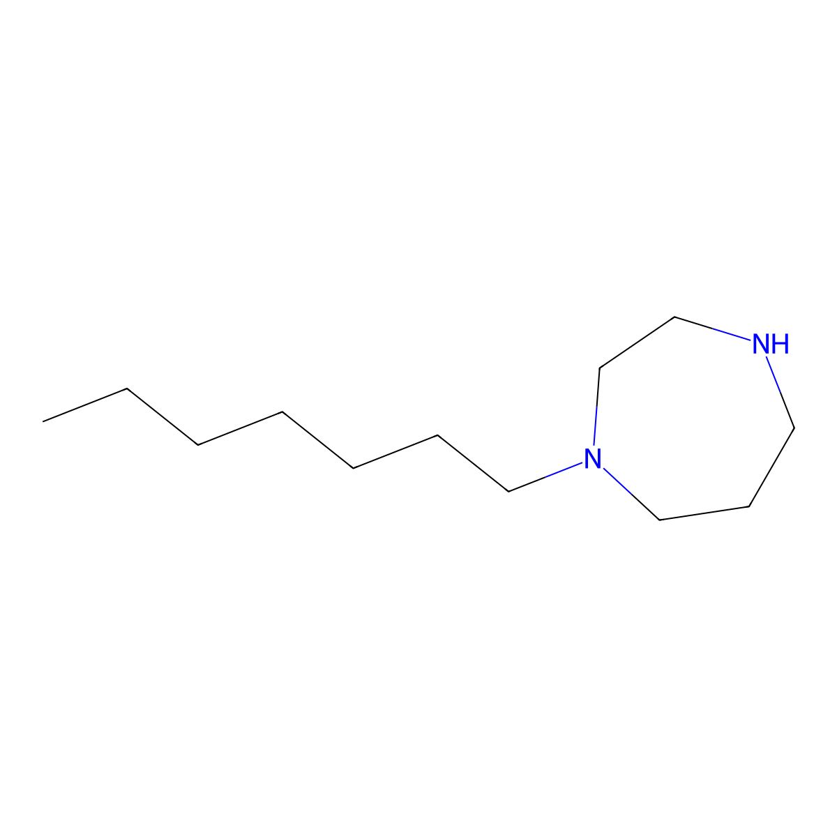 1-Heptyl-1,4-diazepane molecular structure, CAS 118157-07-6
