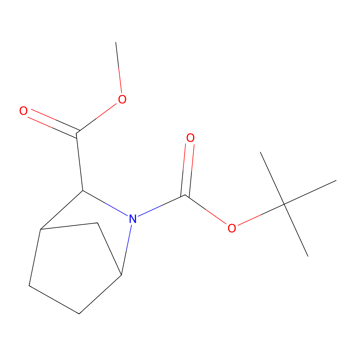(1R, 3S, 4S)-2-Boc-2-aza-bicyclo[2.2.1]heptane-3-carboxylic acid methyl ester molecular structure, CAS 1181573-36-3