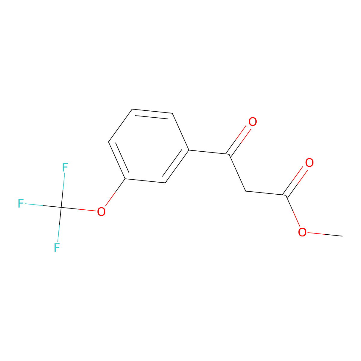 Methyl 3-Oxo-3-[3-(trifluoromethoxy)phenyl]propionate molecular structure, CAS 1181574-09-3
