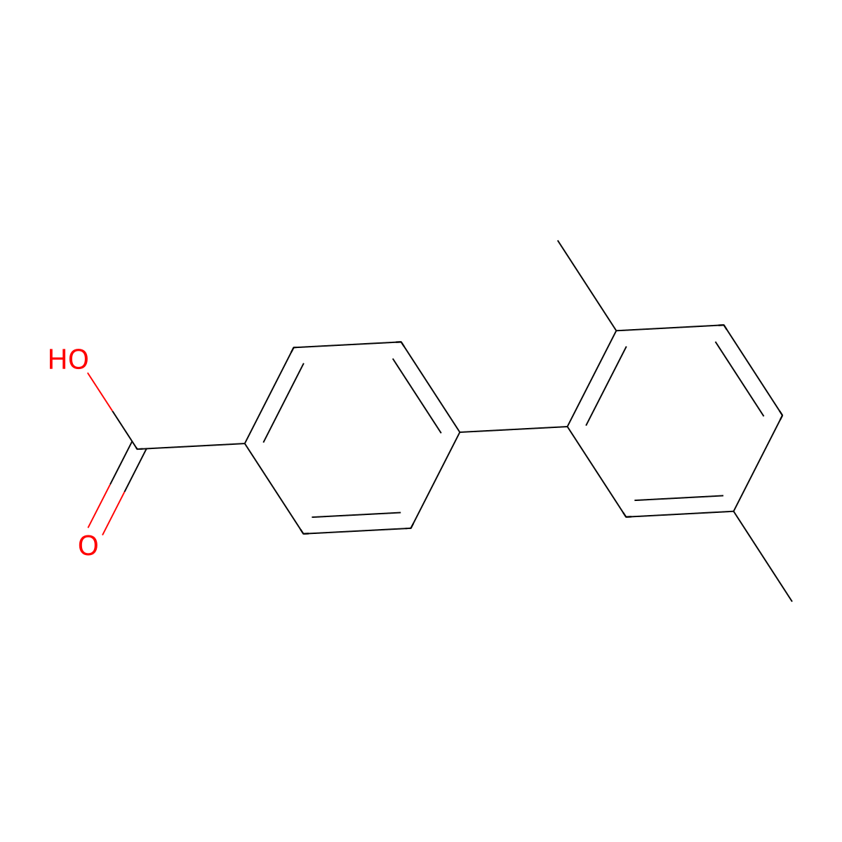 4-(2,5-Dimethylphenyl)benzoic acid molecular structure, CAS 1181583-55-0