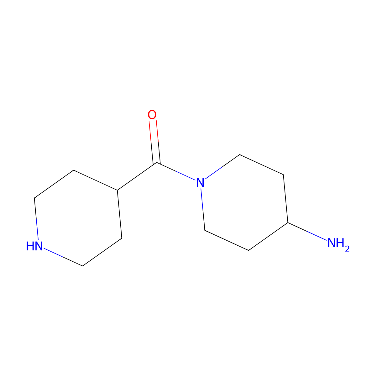 1-(Piperidine-4-carbonyl)piperidin-4-amine molecular structure, CAS 1181588-30-6
