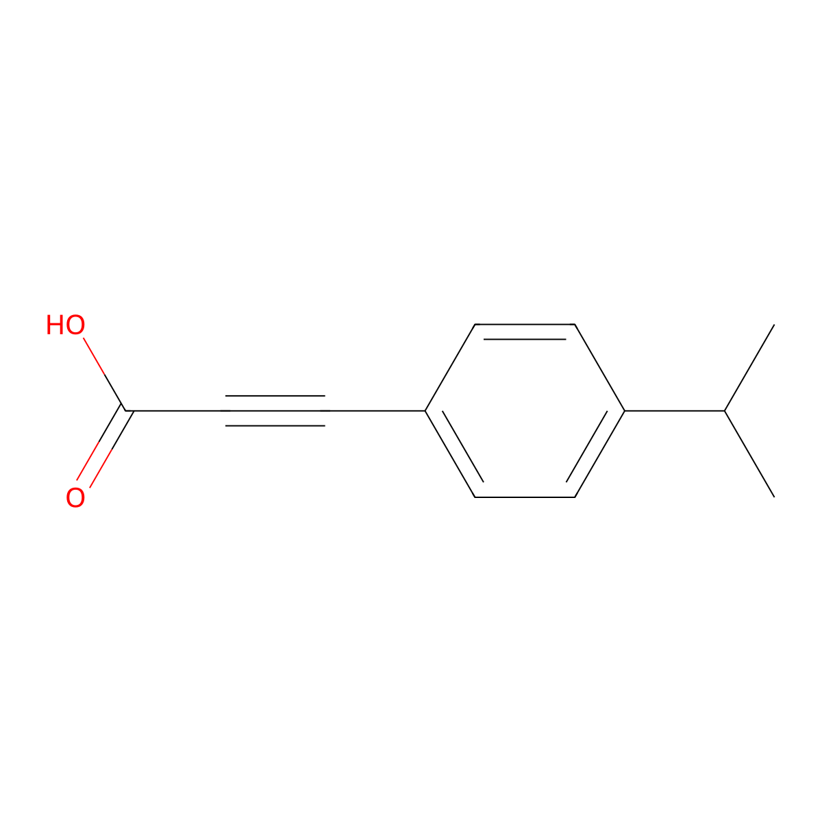 3-(4-Isopropylphenyl)propiolic acid molecular structure, CAS 1181589-49-0